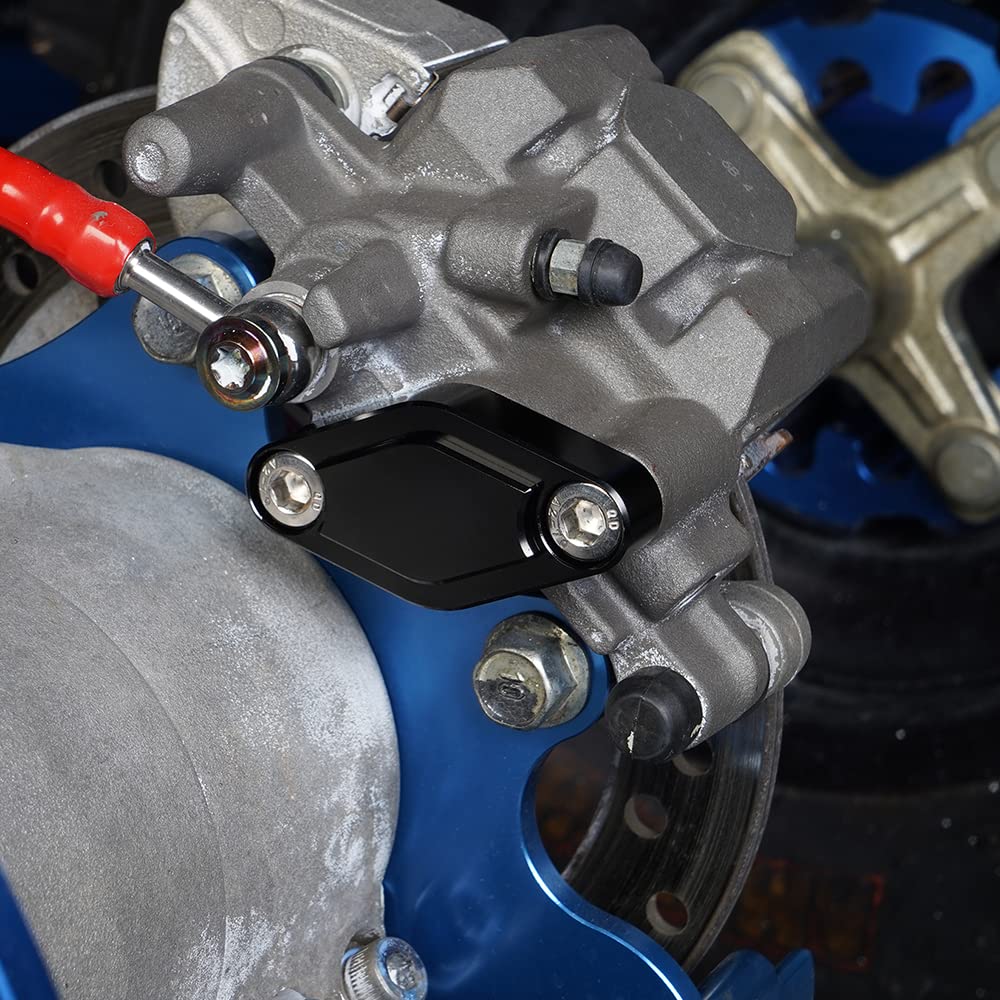 NICECNC ATV Parking Brake Blocking Plate Compatible with Yamaha Raptor 700R 700 660 250 350 Banshee 350 YFZ 450 YFZ450R Warrior 350 Compatible with Honda TRX 450R 400EX 300EX ATC110 1979-1985 Black