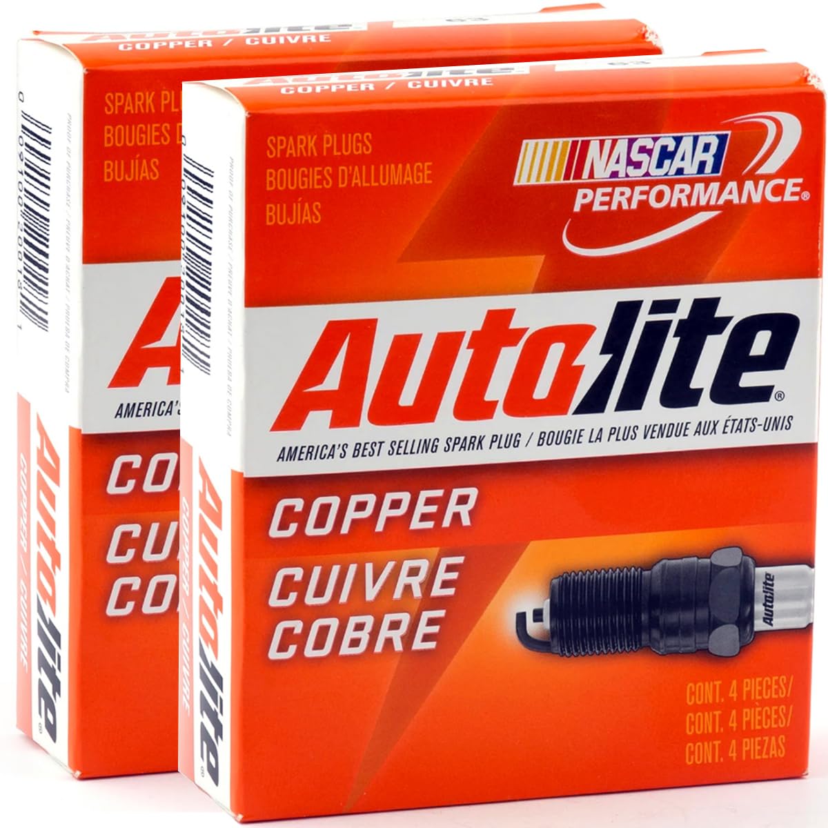 Autolite (8 Pack Genuine Small Engine Copper Core Spark Plugs # 255-8Pk