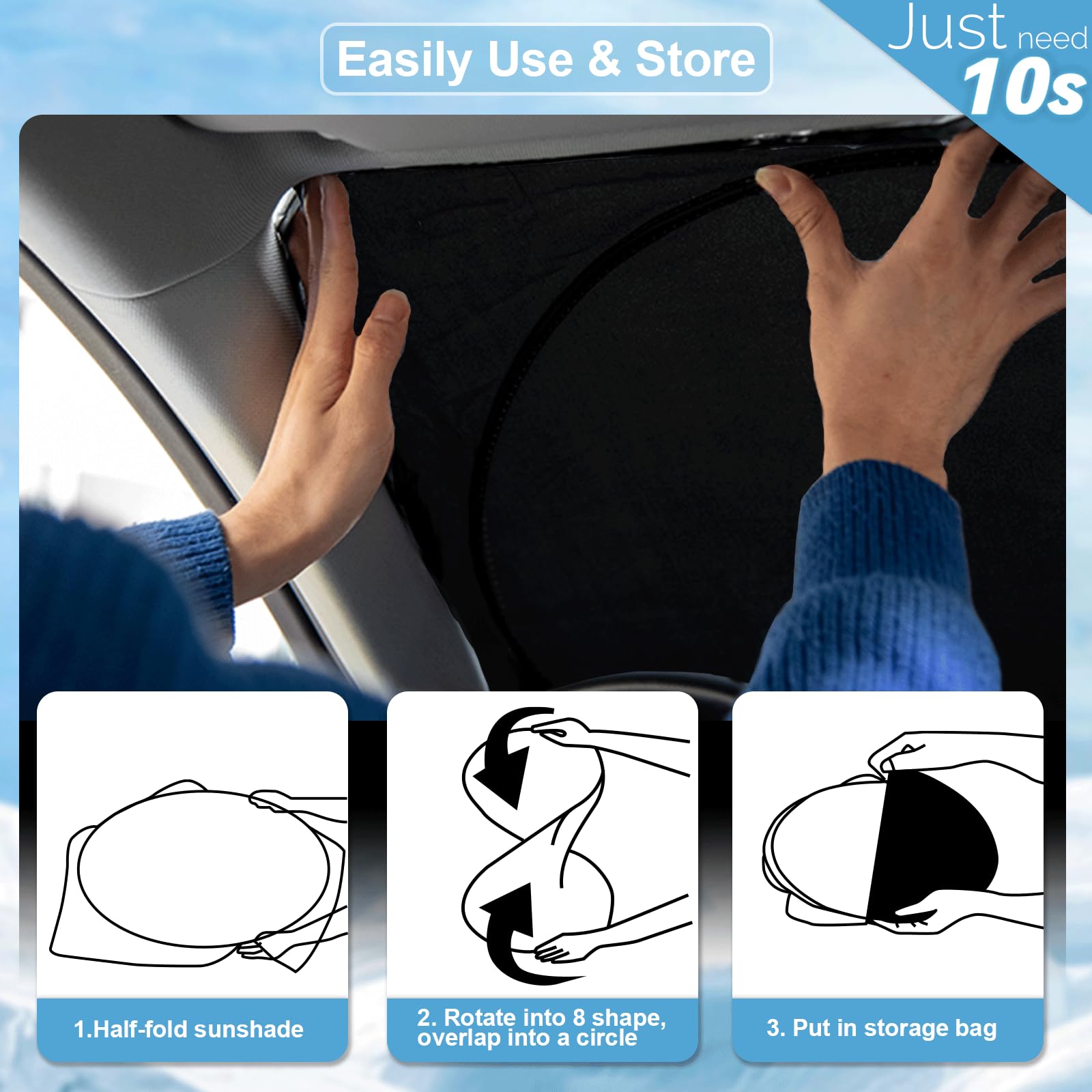 Sunshade For Chevy Corvette Windshield Sun Shade For Chevrolet Corvette C8 2020-2023 2024 2025 Grand Sport Corvettes Accessories