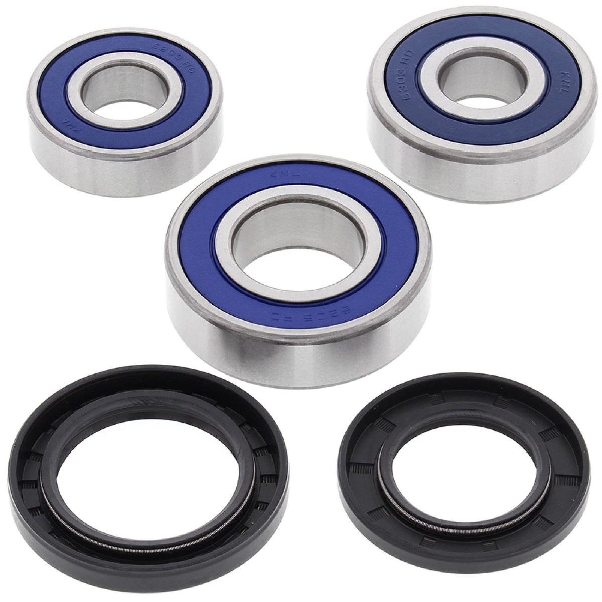 All Balls Racing 25-1234 Rear Wheel Bearing Kit Compatible with/Replacement For Kawasaki EL 250 Eliminator 1987-1994, EX 305 GPZ