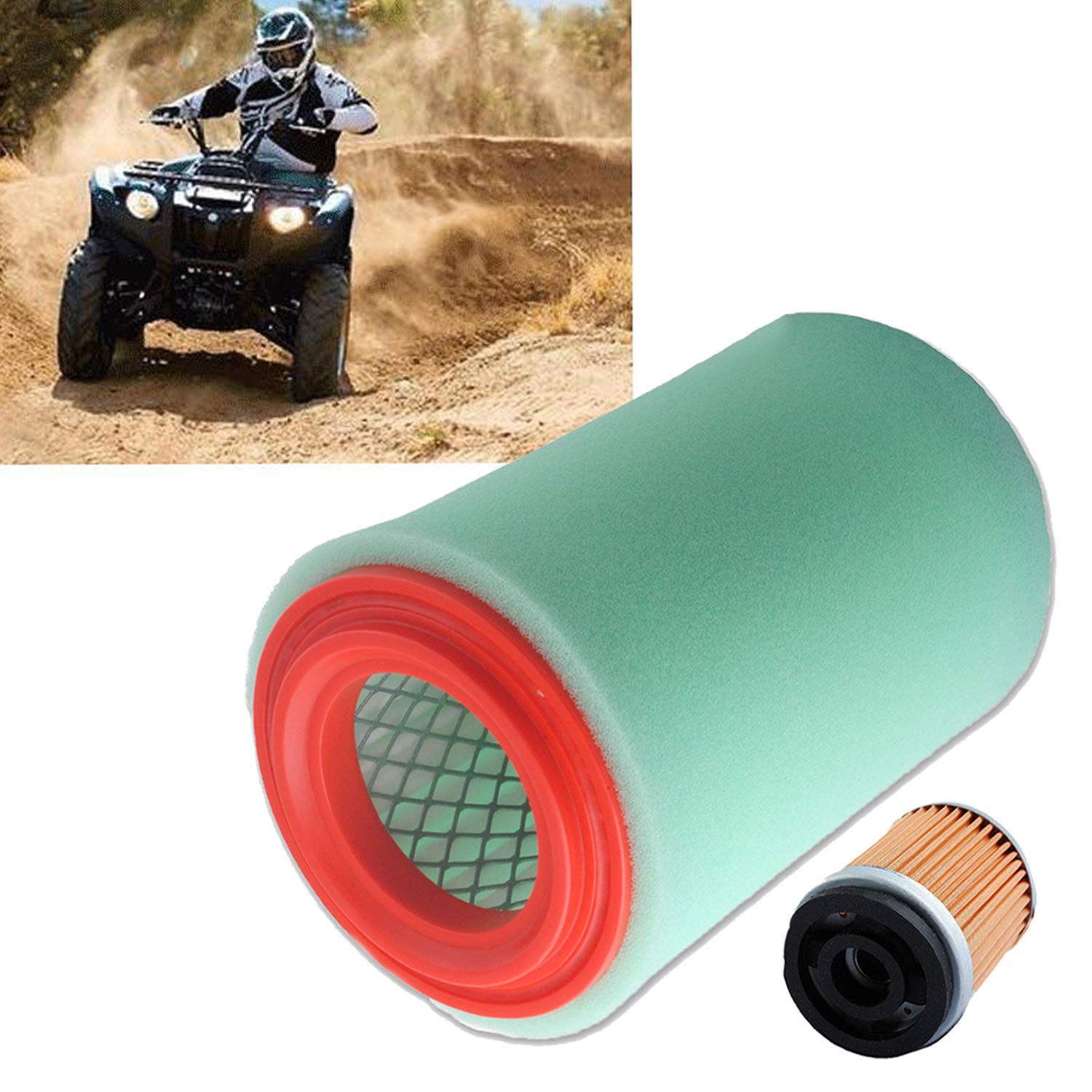 Dual Stage Air Filter Compatible With Yamaha Big Bear 250 400 Yfm400 Bear Tracker 250 Bruin 250 Atv