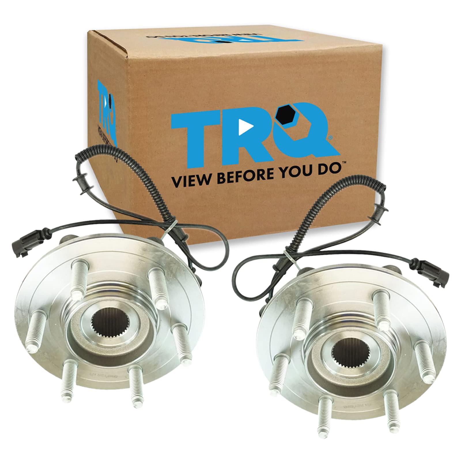 Trq Rear Wheel Hub Bearings Assembly Set Compatible With 2011-2014 Ford Expedition Lincoln Navigator