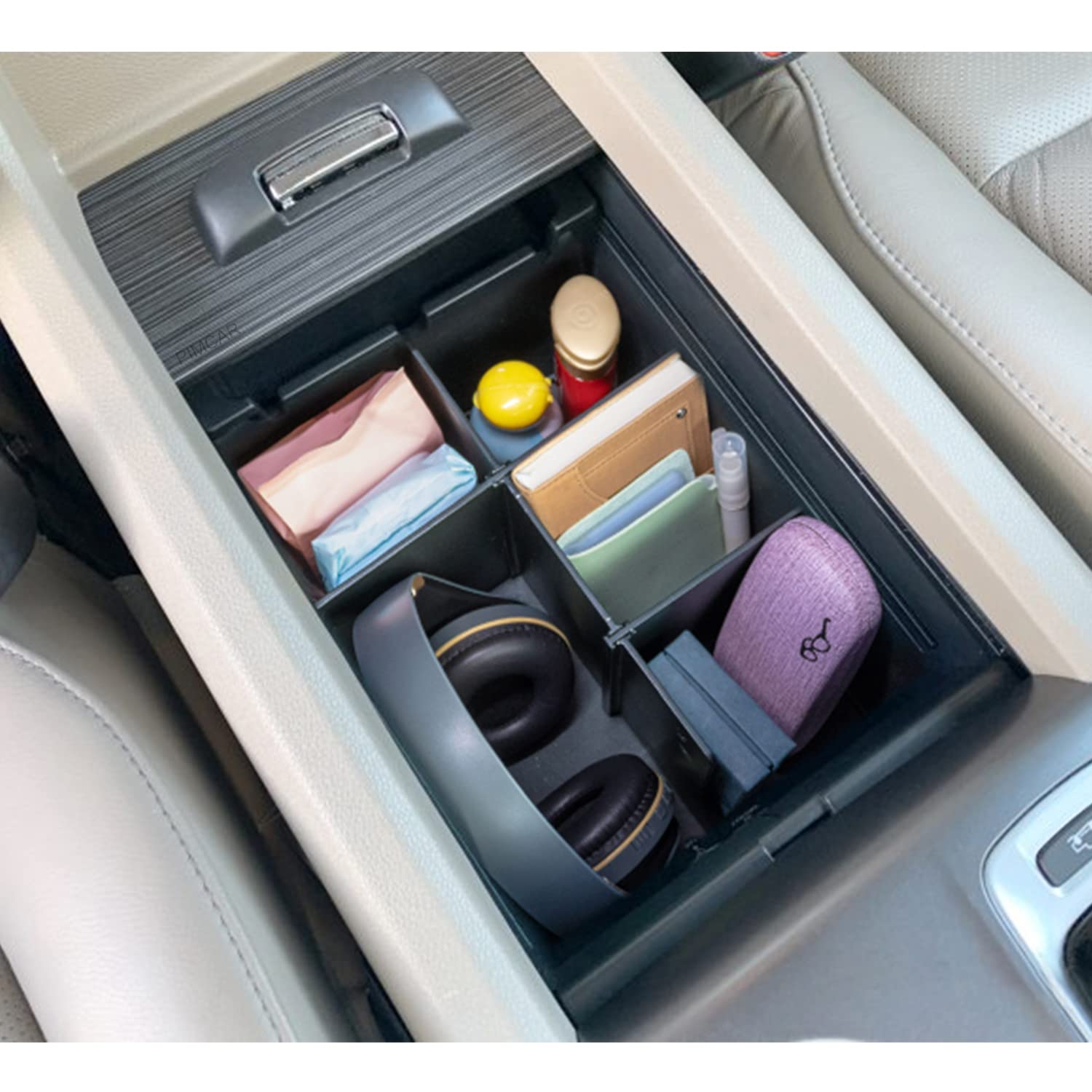 Pimcar Compatible With Honda Pilot 2016-2022/Honda Ridgeline 2017-2023/Honda Passport 2019-2023 Center Console Organizer Insert