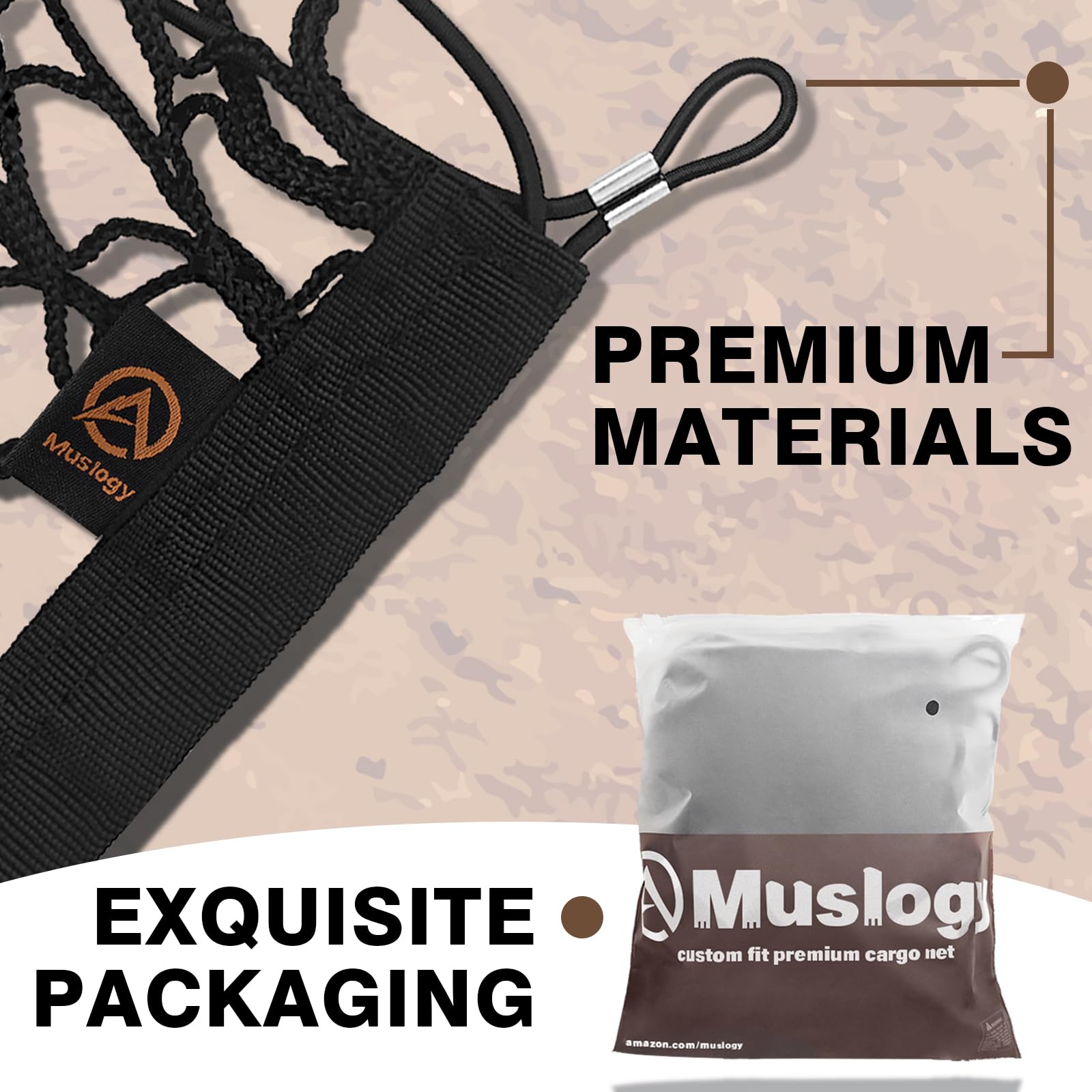 Muslogy Truck Bed Cargo Net Compatible With Toyota Tundra 2007-2024 2025 Accessories Storage Organizer Pickup Truck Bed Envelope