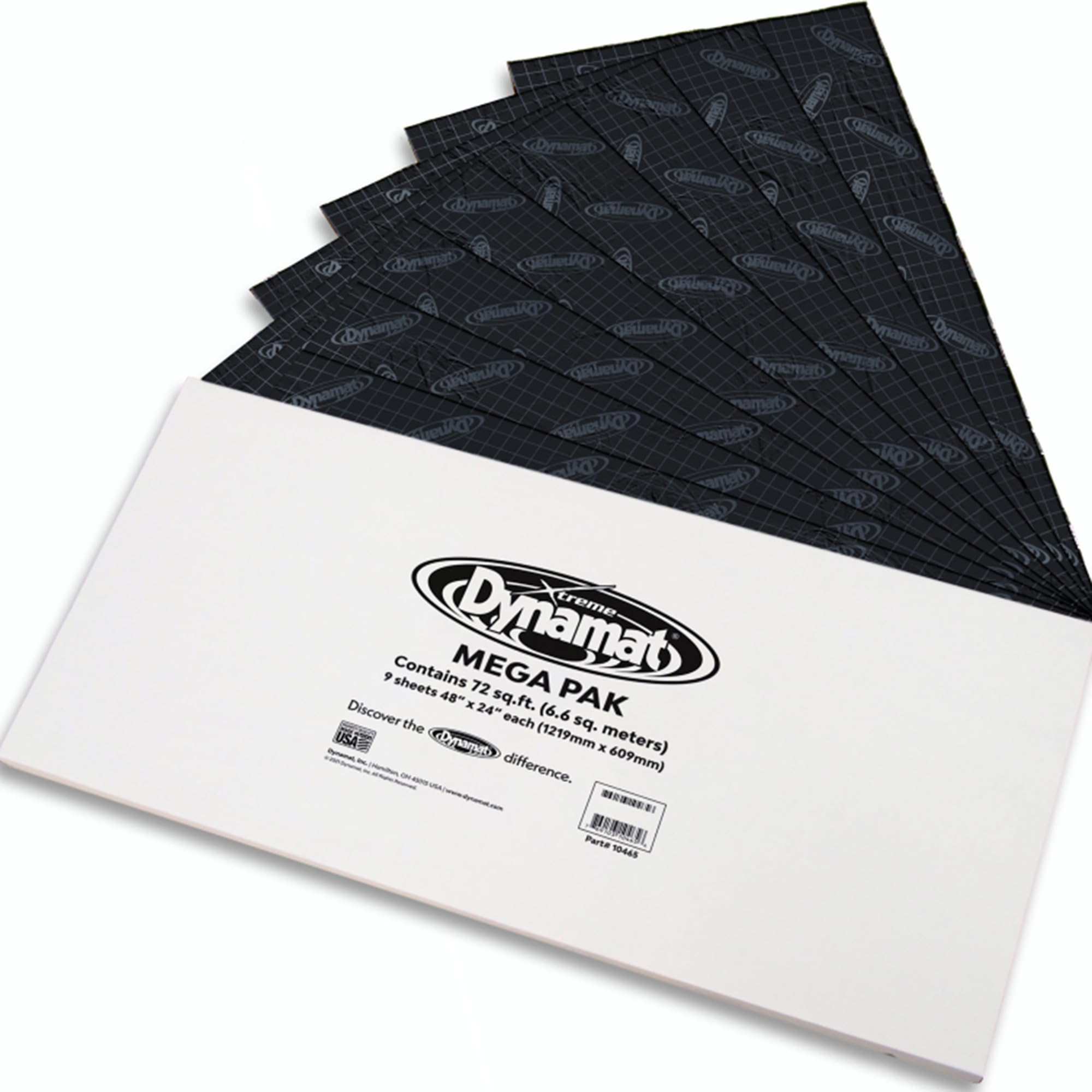 DYNAMAT Xtreme Sound Deadening Car Insulation Mega Pak - Noise Dampening Kit for Floor, Doors, Panels, Hood, Engine or Trunk - E