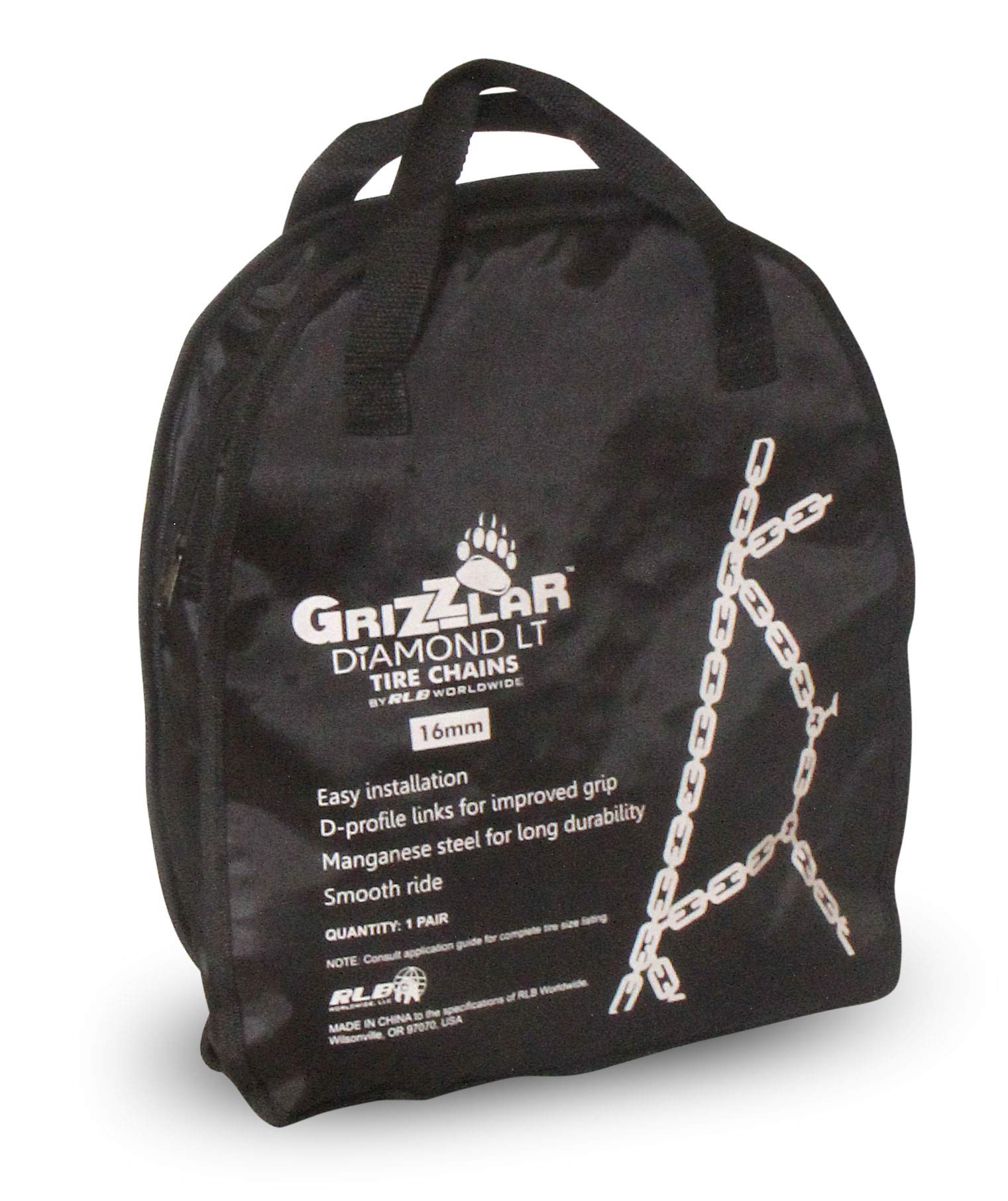 Grizzlar GDP-265 Diamond Alloy Tire Chains 265/60-18 265/70-17 265/70-16 265/65-17 LT265/70-17 265/75-16 LT265/75-16 255/55-20 2