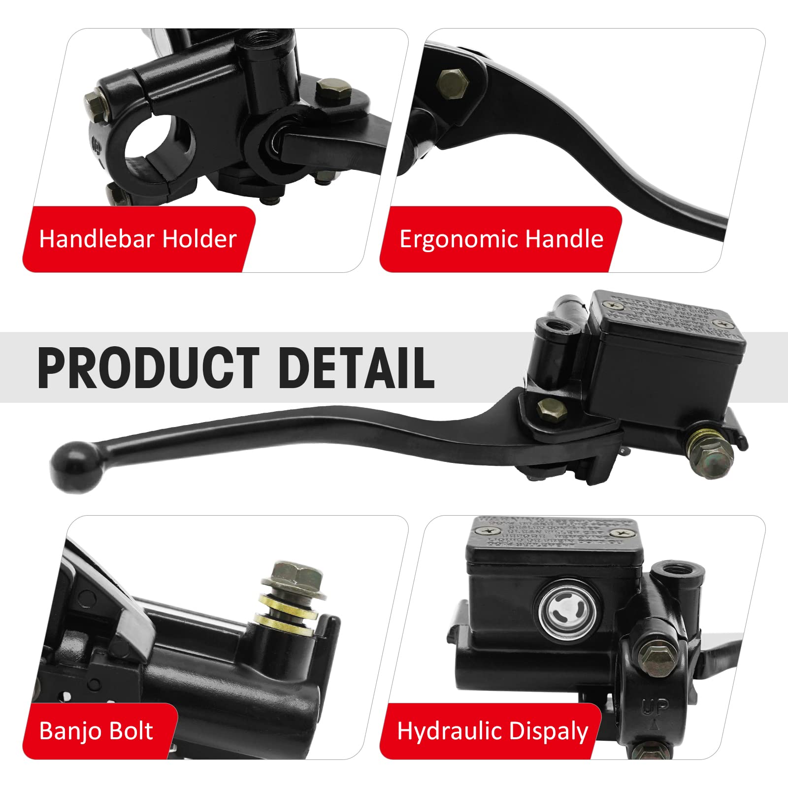 Front Brake Master Cylinder Compatible With Suzuki Kingquad Quadrunner Quadsport Quadracer Eiger Vinson Ozark Quadmaster Lta Ltf Oem#59600-44B11