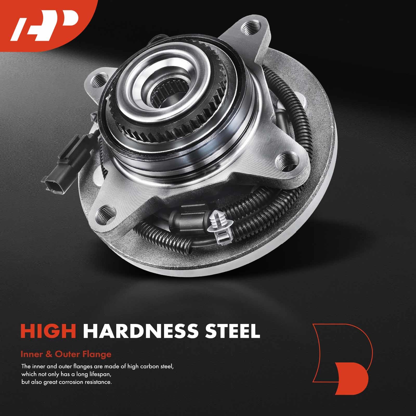 A-Premium Front Wheel Bearing and Hub Assembly with ABS & 6-Lug Compatible with Ford Expedition 2015-2017 & Lincoln Navigator 20