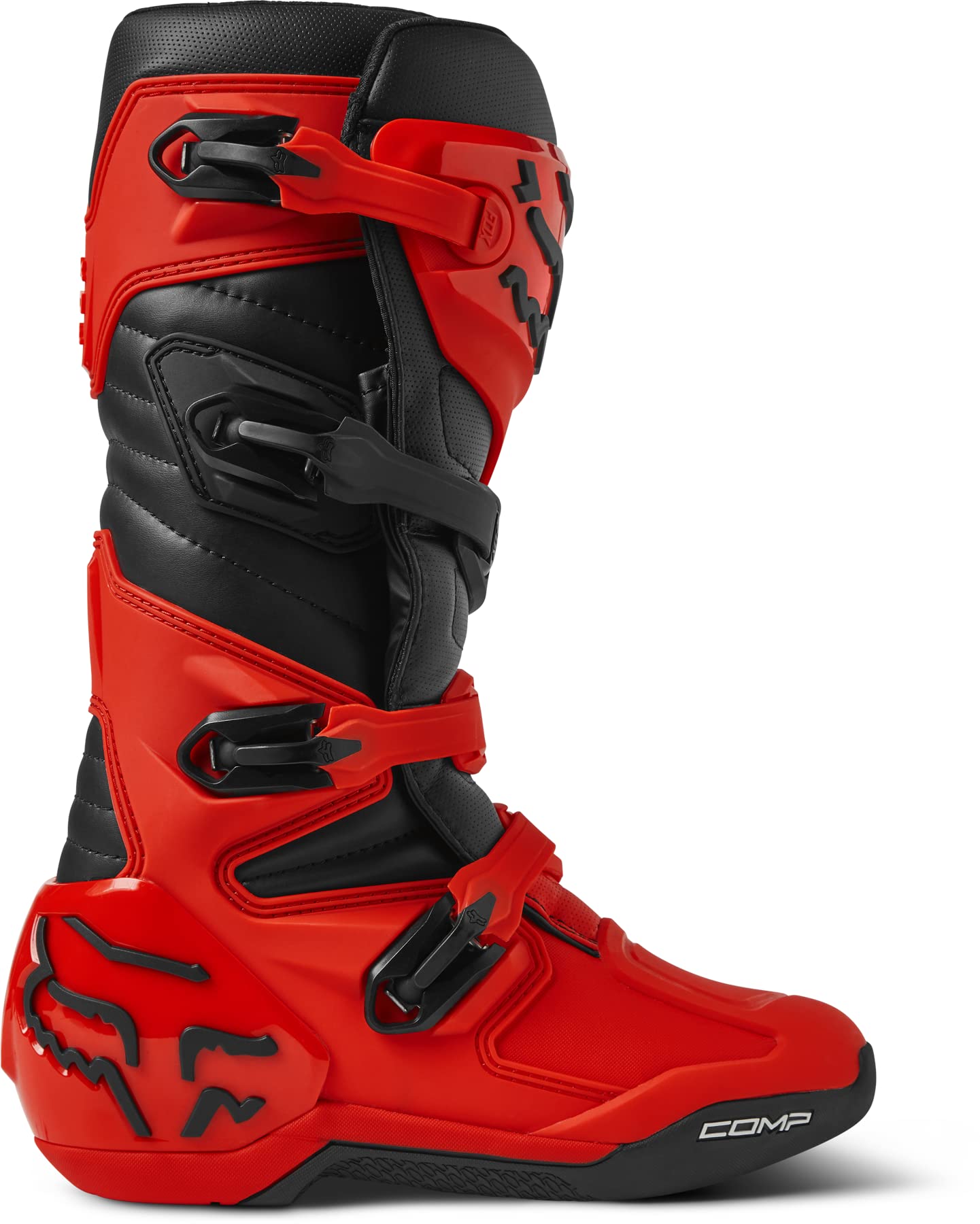 Fox Racing Comp Motocross Boots, Flo Red, 10