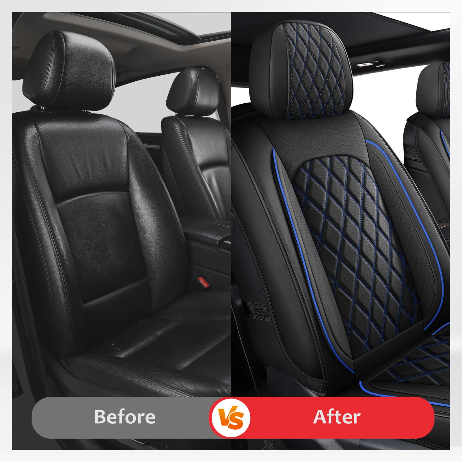 MIROZO Dodge Ram Seat Covers,Waterproof Truck Seat Covers Fits for 2009-2024 Ram 1500 2500 3500 Crew Quad Regular Cab Pickup Cus