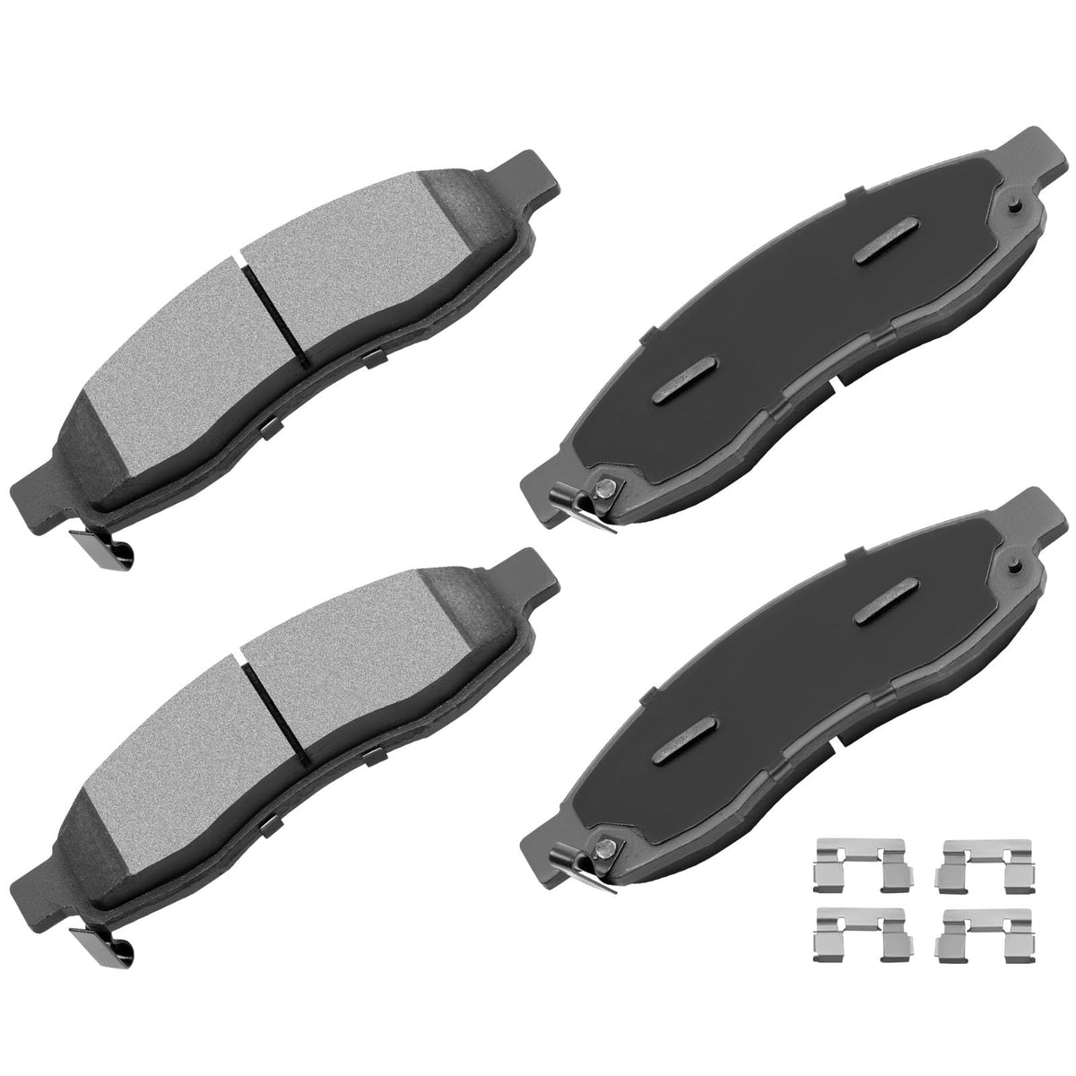 Cciyu D1015 Front Semi-Metallic Disc Brake Pads Kit For Infiniti Qx56 2004-2006,For Nissan Armada 2005-2006,For Nissan Pathfinde