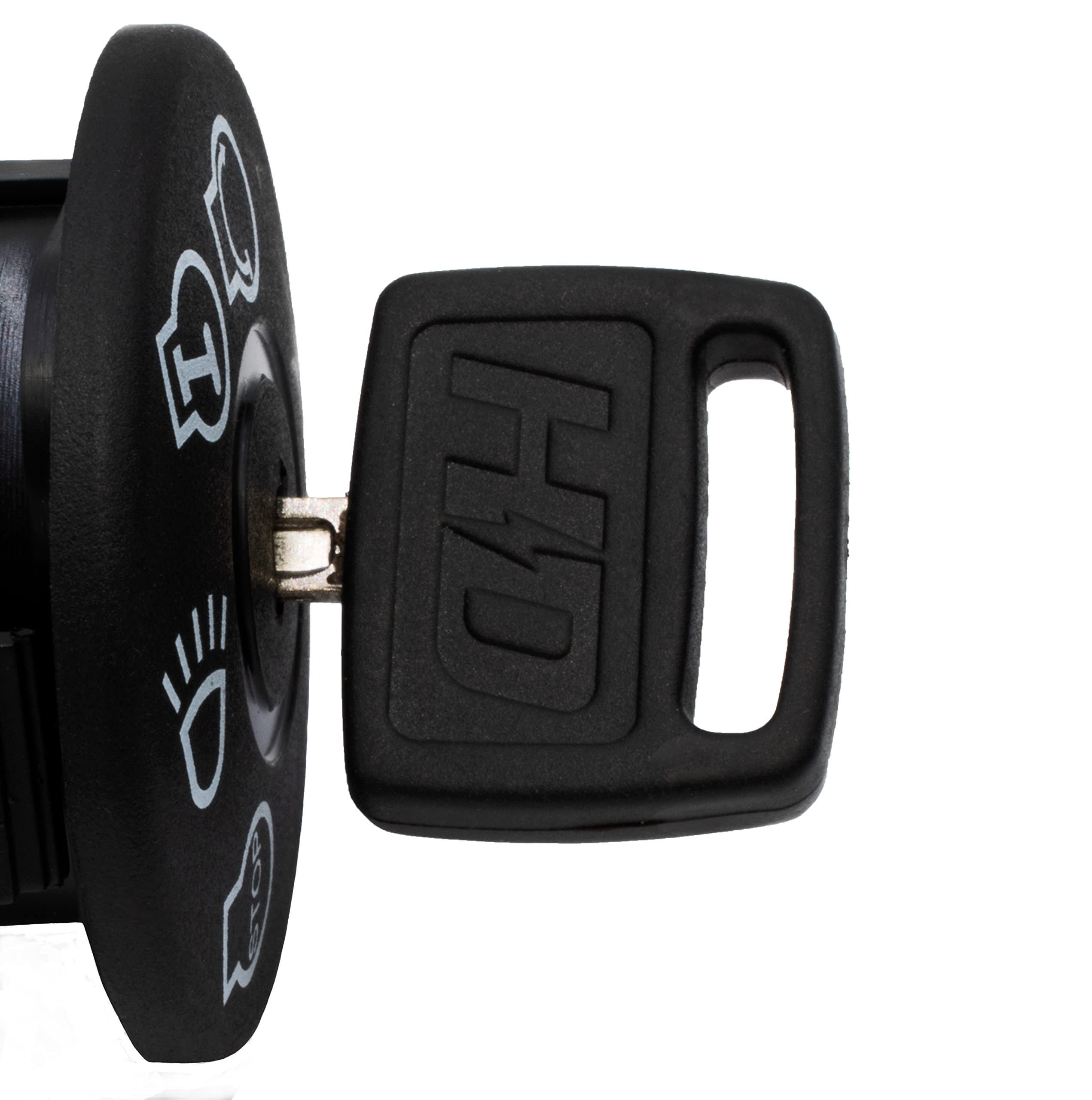 Hd Switch Starter Ignition Switch W/Keys Fits John Deere L100 L105 L107 L108 L110 L111 L118 L120 L130 125 135 145 155C 190C G110 Tractor Riding Mowers - 4 Key Positions W/Headlight - Free Carabiner