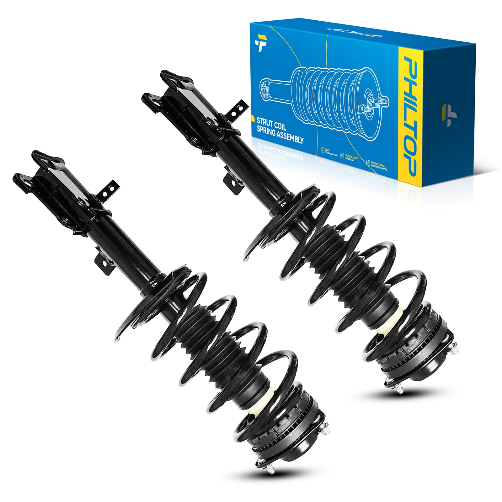 Philtop Front Struts Fit For Chr-Y-S-Ler 200 2011 2012 2013 2014, Complete Strut Assembly 371130 371131,Struts With Coil Spring