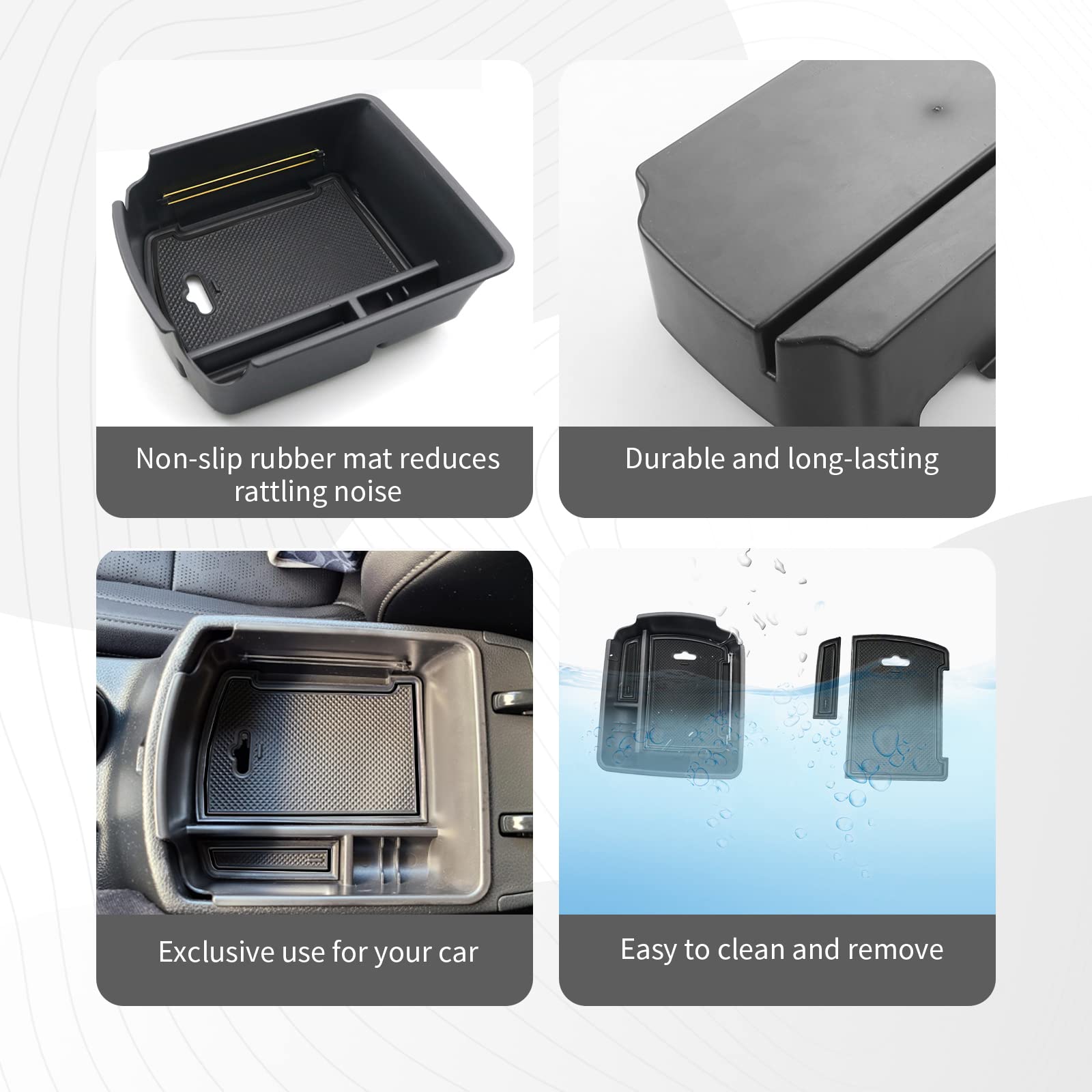 Cdefg 2024 2025 Seltos Center Console Organizer Tray For 2020-2024 2025 Kia Seltos Console Armrest Tray Storage Box Secondary Insert Tray Coin Container 2023 2024 2025 Seltos Accessories