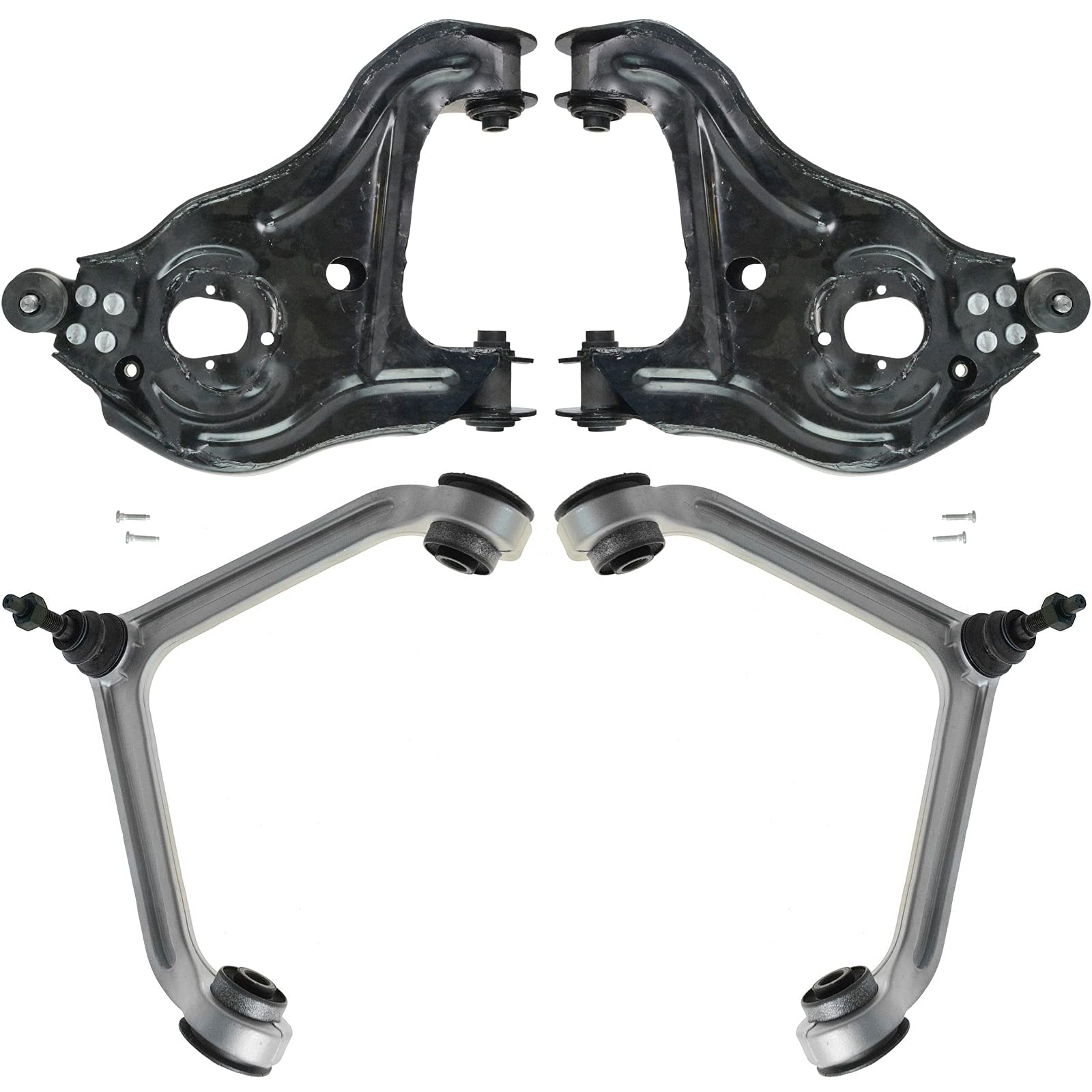 TRQ Front Control Arm with Ball Joint Set Compatible with 2002-2005 Dodge Ram 1500 CH4512100