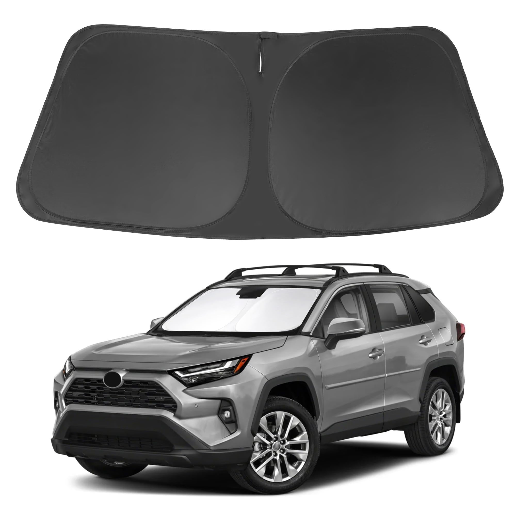 Windshield Sun Shade Front Window Sunshade Fit For Toyota Rav4 Rav-4 2019-2024 2025 Accessories Auto Interior Sun Visor Heat Pro