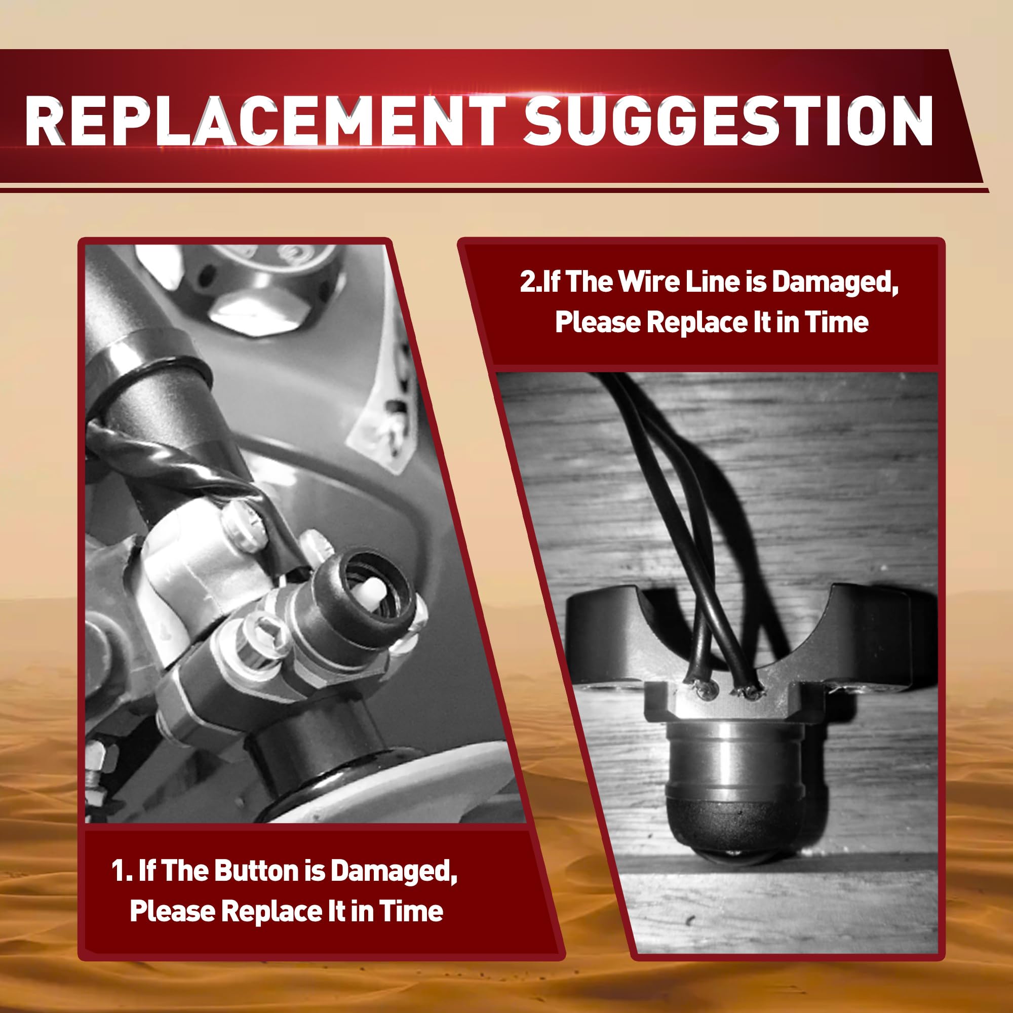 Woostar 7/8' 22Mm Handlebar Left Start Switch Assembly Replacement For Taotao Speedy 50 Pony 50 Vip 50 Jet 50 Powermax 150 4 Wheeler 50Cc 150Cc Qmb139 Gy6 Scooter Atv Quad