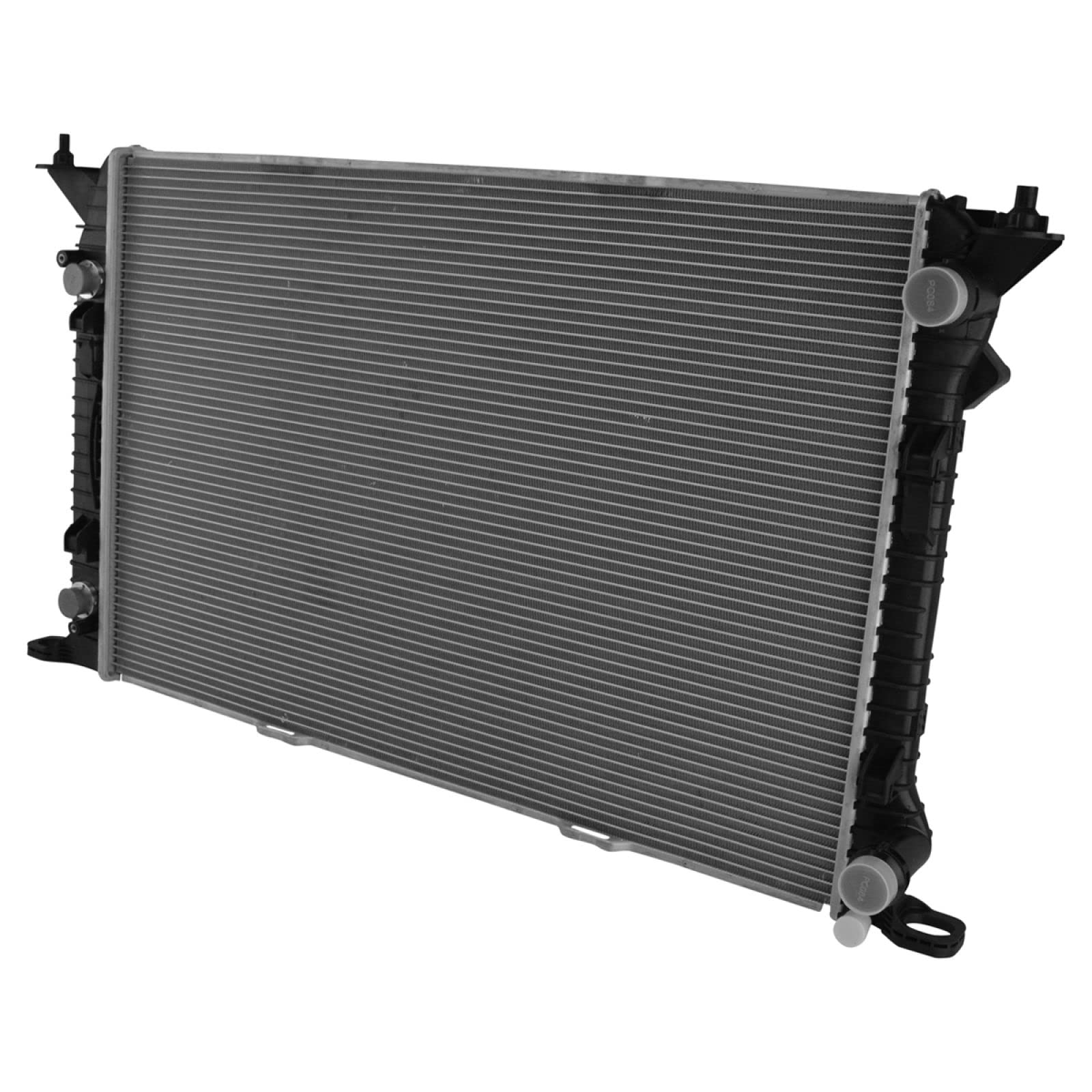 Trq Radiator Assembly Aluminum Core Compatible With 09-16 Audi A4 A4 Quattro 10-14 A5 10-17 A5 Quattro 12-18 A6 13-18 A6 Quattro