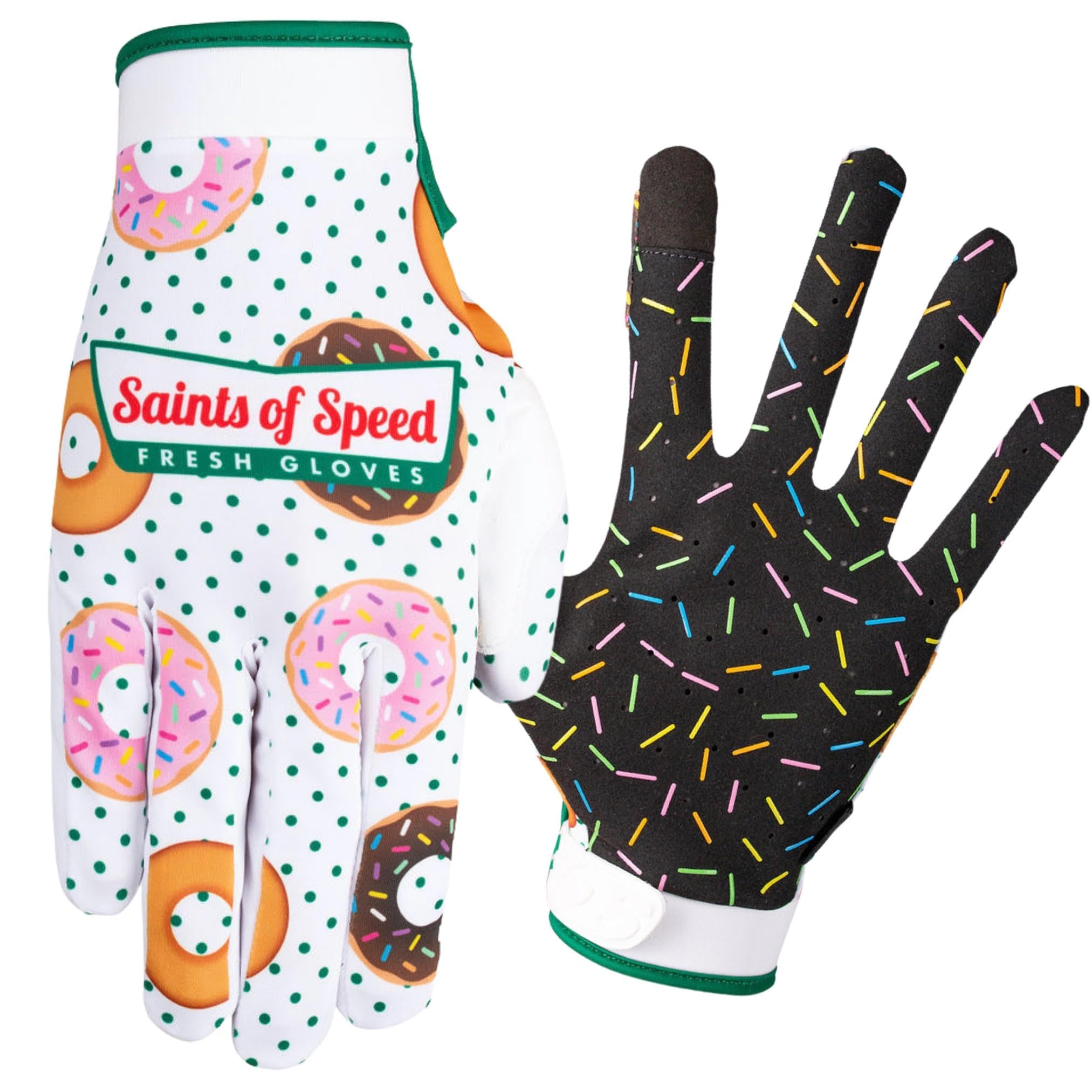 Saints Of Speed Mountain Bike & Motorcycle Gloves (Medium, Glazers)