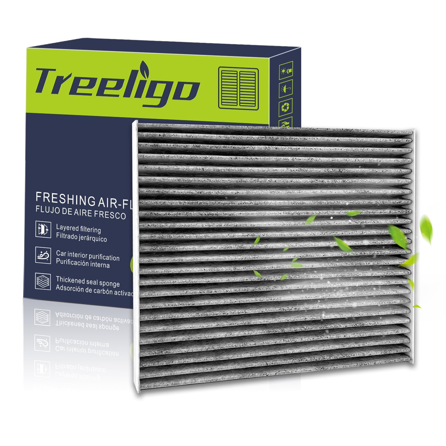 Treeligo Cf10728 Cabin Air Filter Compatible With Elantra 2007-2016,Accent 2008-2011,Elantra Gt,For Forte 2014-2018,Forte5 2014-