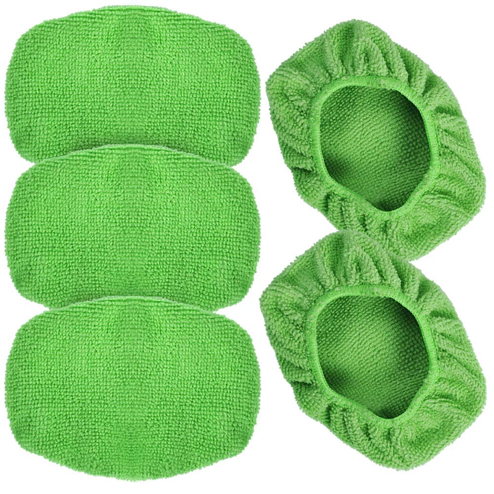 eFuncar Microfiber Cleaning Cloth for Windshield Cleaning Tool, Windshield Cleanner Wand Replaceable Glass Cleaning Bonnets, Int