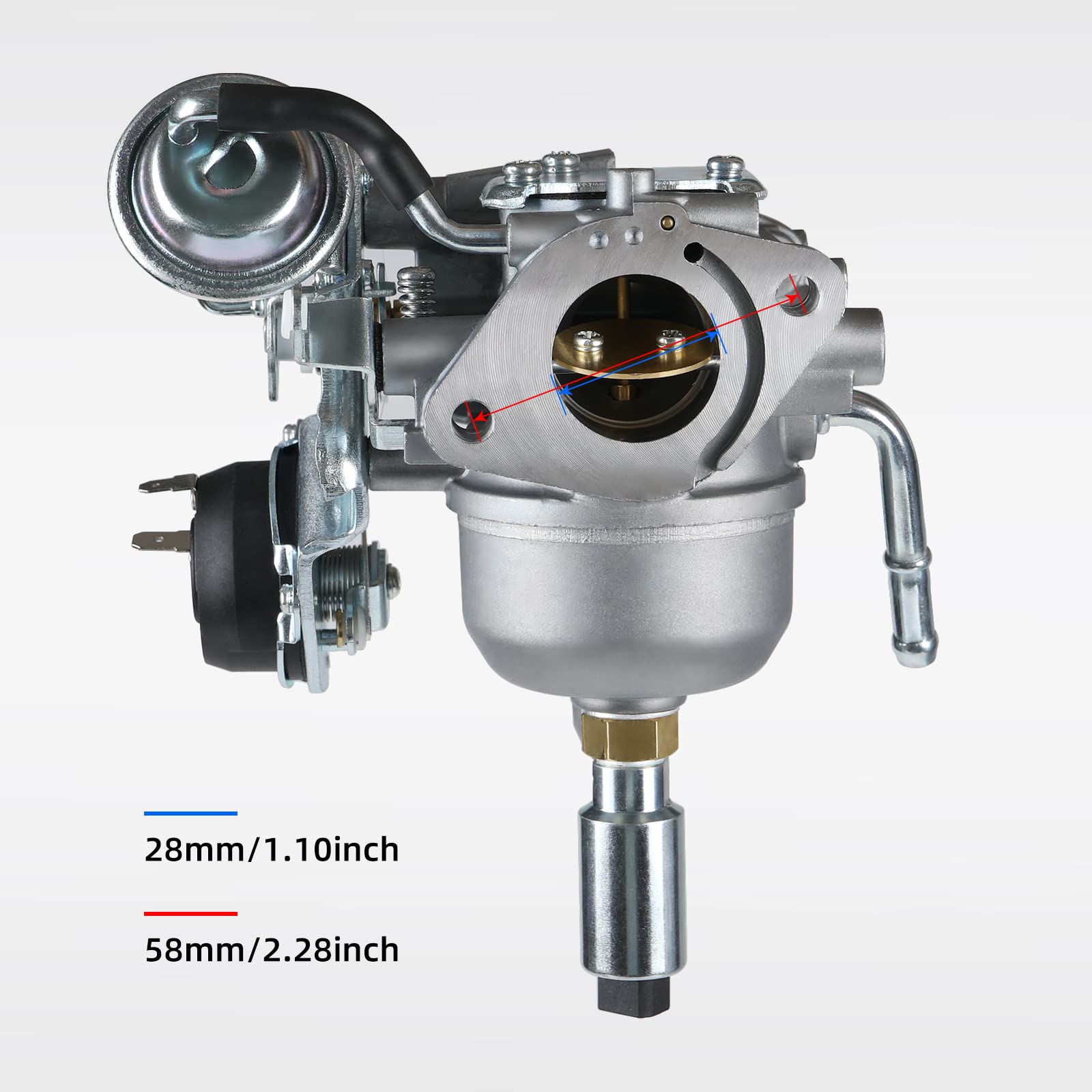 541-0765 Carburetor Fits For Onan 5500 7000 Grand Marquis Gold Generator Hgjaa Hgjab-901D Hgjab-900 5.5Hgjab-6755K Replaces 5410765, 146-0774, 141-0983 With Cleaning Brush And Gaskets