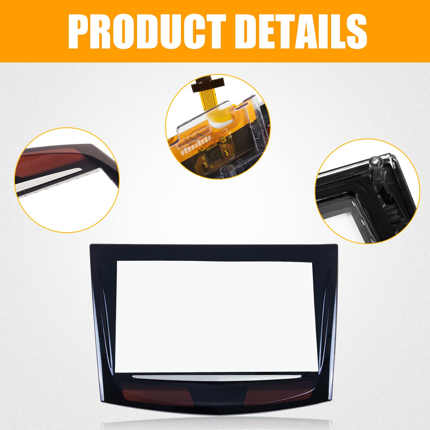 Cue Touch Screen Display Compatible With 2018 2019 2020 2021 Cadillac Ats Cts Xts Escalade With Free Trim Tools Replaces 8423209