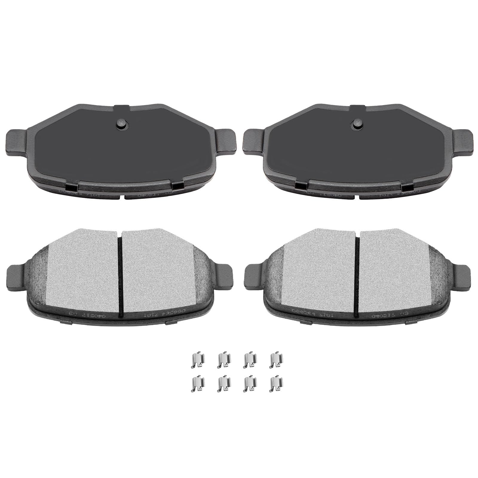 Automuto 4Pcs Rear Ceramic Disc Brake Pads Set D1377 For Ford Edge Explorer Flex Taurus For Lincoln Mks Mkt Mkx