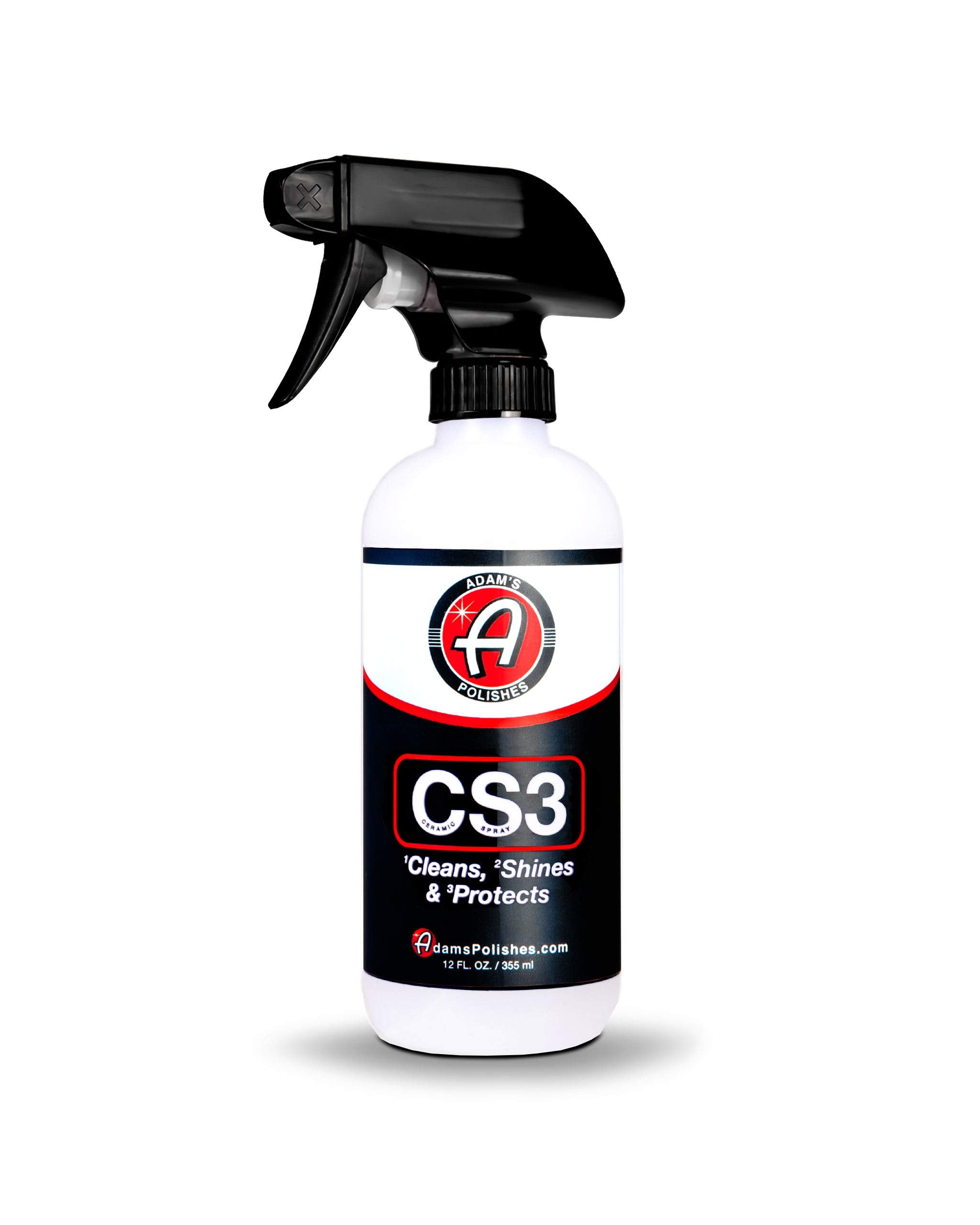 Adams Cs3 (12Oz) - Ceramic Spray Coating That Cleans, Shines & Protects  Top Coat Car Wash Polish & Paint Protectant Stronger Th