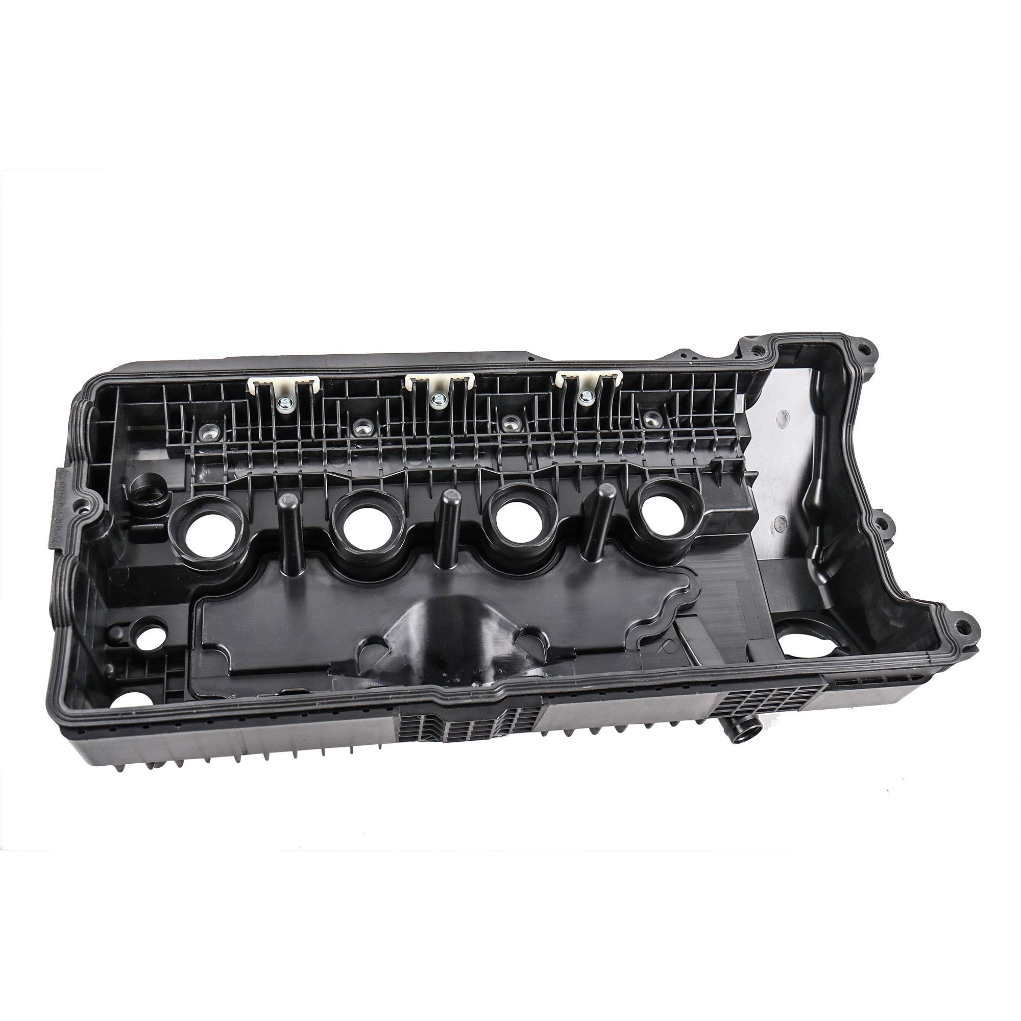 MOSTPLUS 11127522159 11127563474 Left+Right Valve Cover Set w/Gaskets Compatible for BMW 5 6 7 Series E65 E66 545i 550i 650i 745
