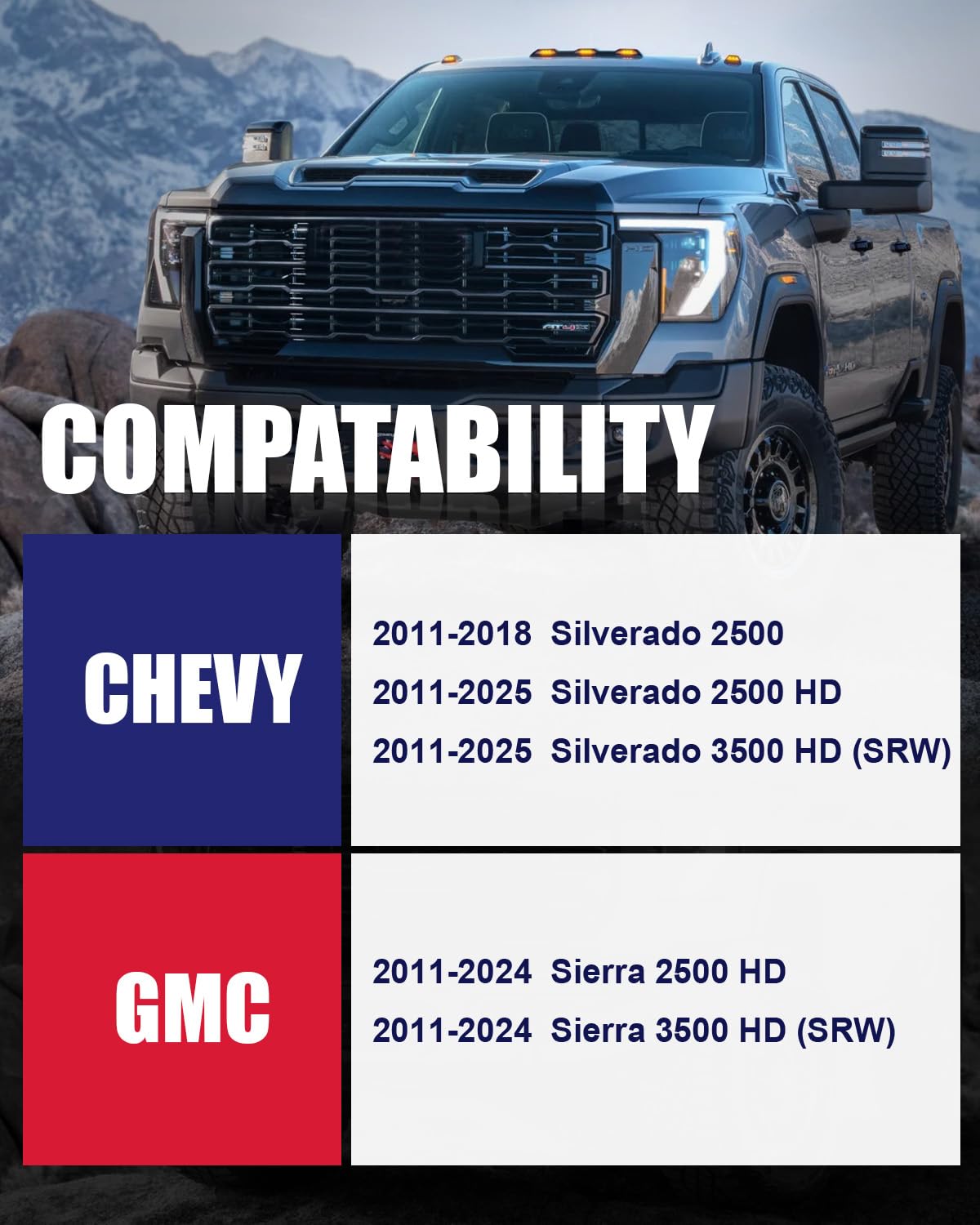 FLYCLE 8x180 2 inch Wheel spacers for 2011-2024 Silverado 2500HD 3500HD Sierra 2500 HD 3500HD, 2 inch 8x180mm Wheel Spacer with