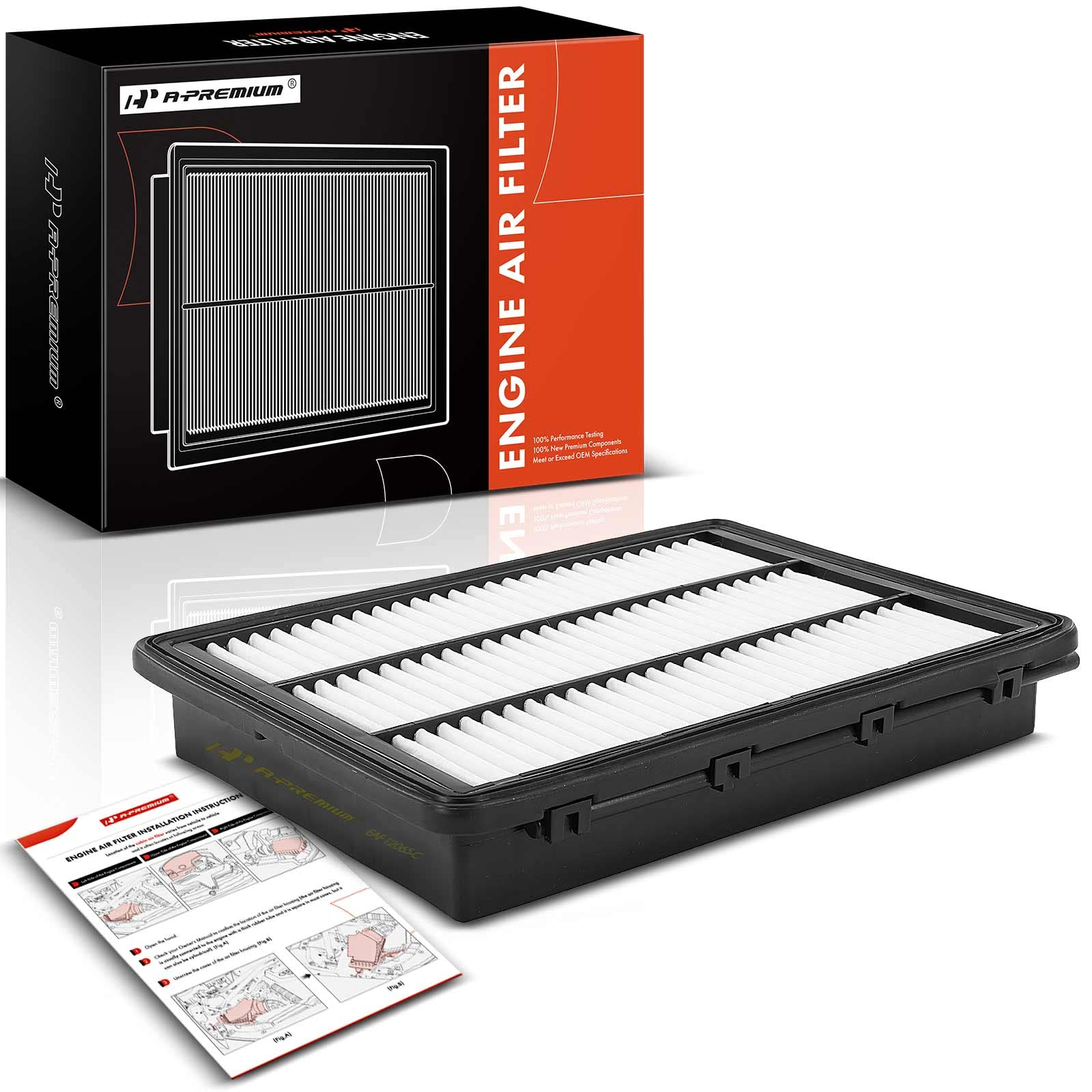A-Premium Engine Air Filter Compatible with Hyundai & & Kia Models - Tucson 2016-2021, Sportage 2017-2022 - 1.6L 2.0L 2.4L - Rig
