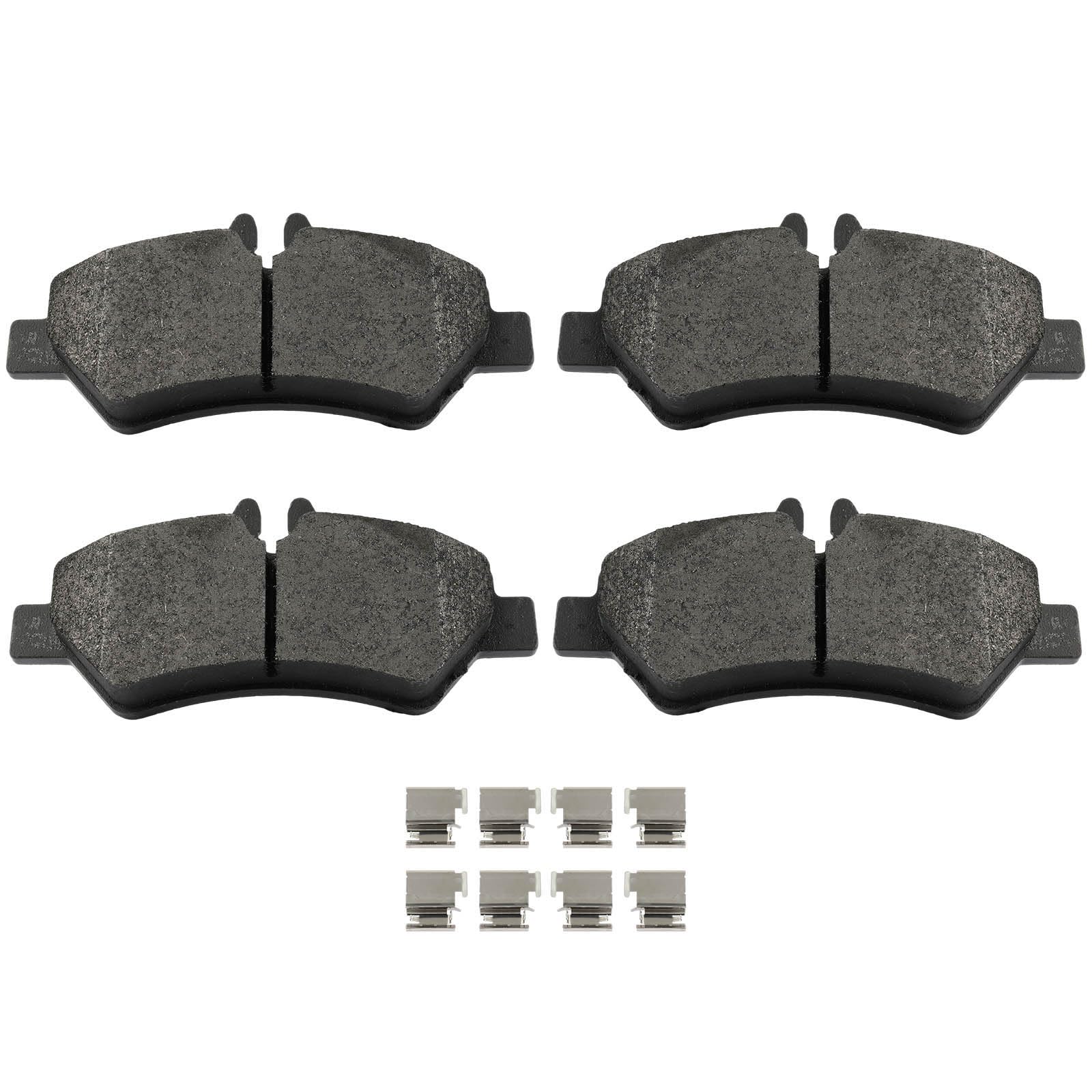 SCITOO D1317 Rear Metal Brake Pads Sets w/Hardware Replacement For Dodge For Sprinter 2500,For Freightliner For Sprinter 2500 | 