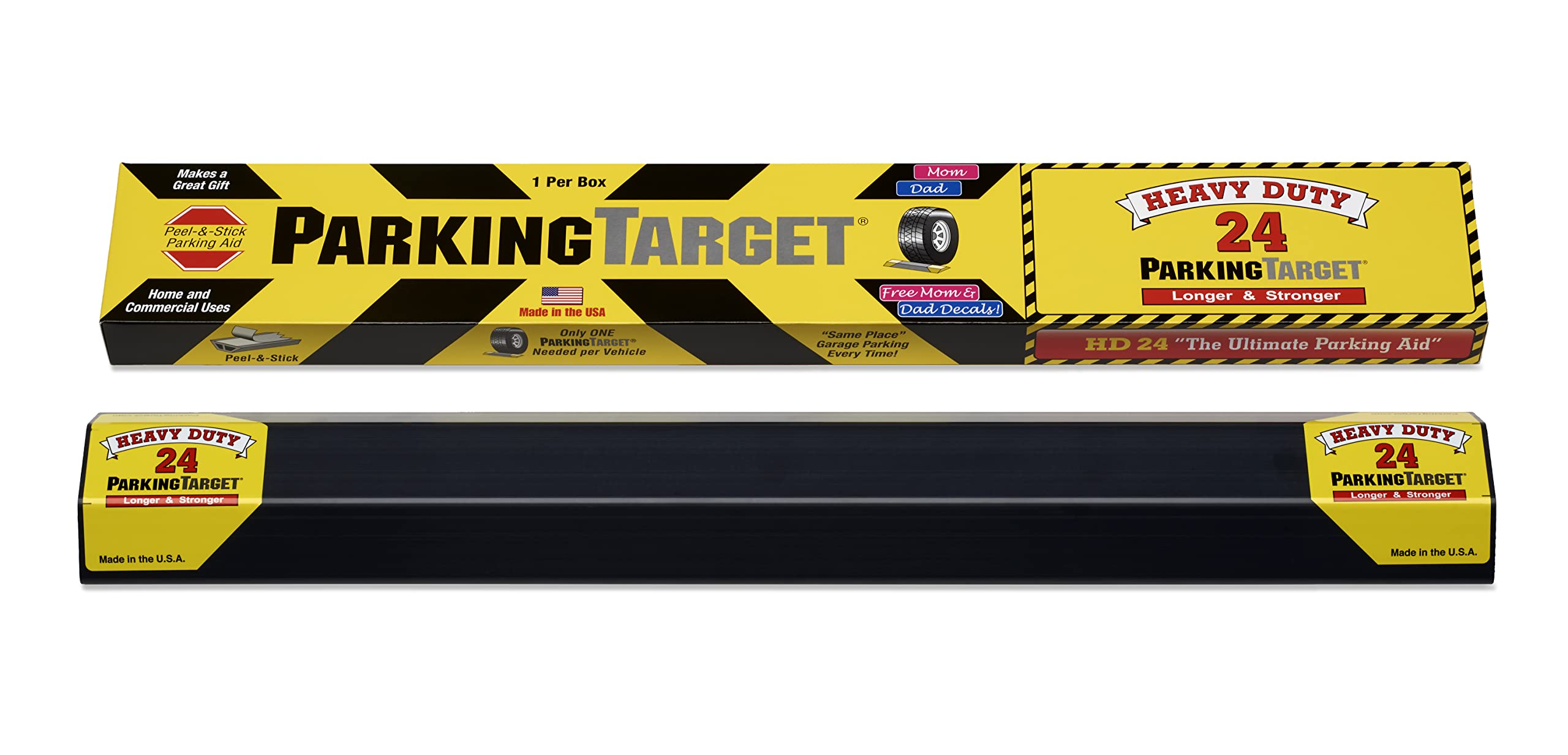 PARKINGTARGET HD-24 24    (1 Pack) Fire House/Truck Parking Aid, Heavy Duty, Easy to Install, Peel & Stick, Only 1 Needed per Ve