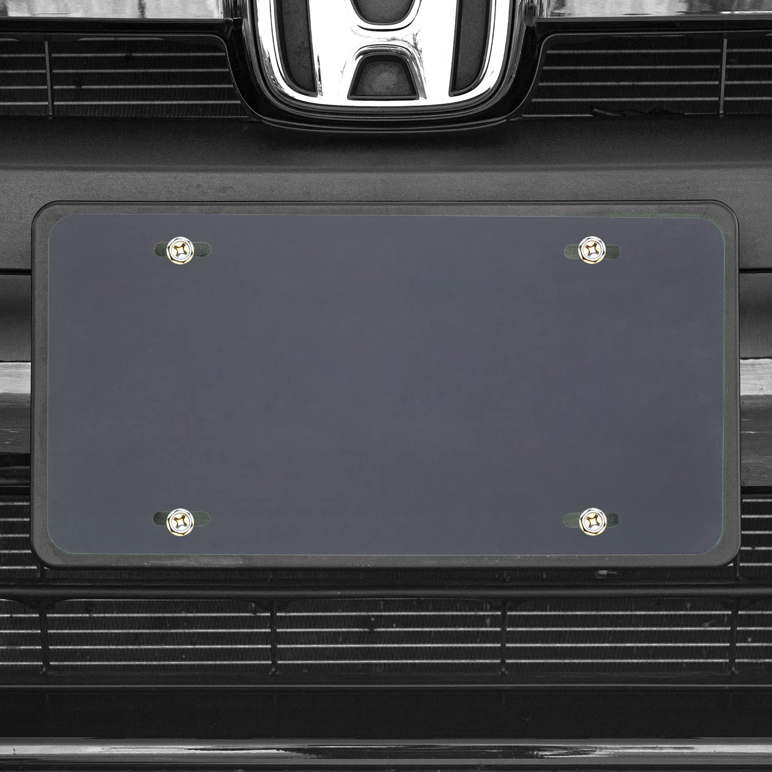 Custom License Plate For Front Of Car - Personalized Car Tags - 6” X 12” Universal Fit (Charcoal)