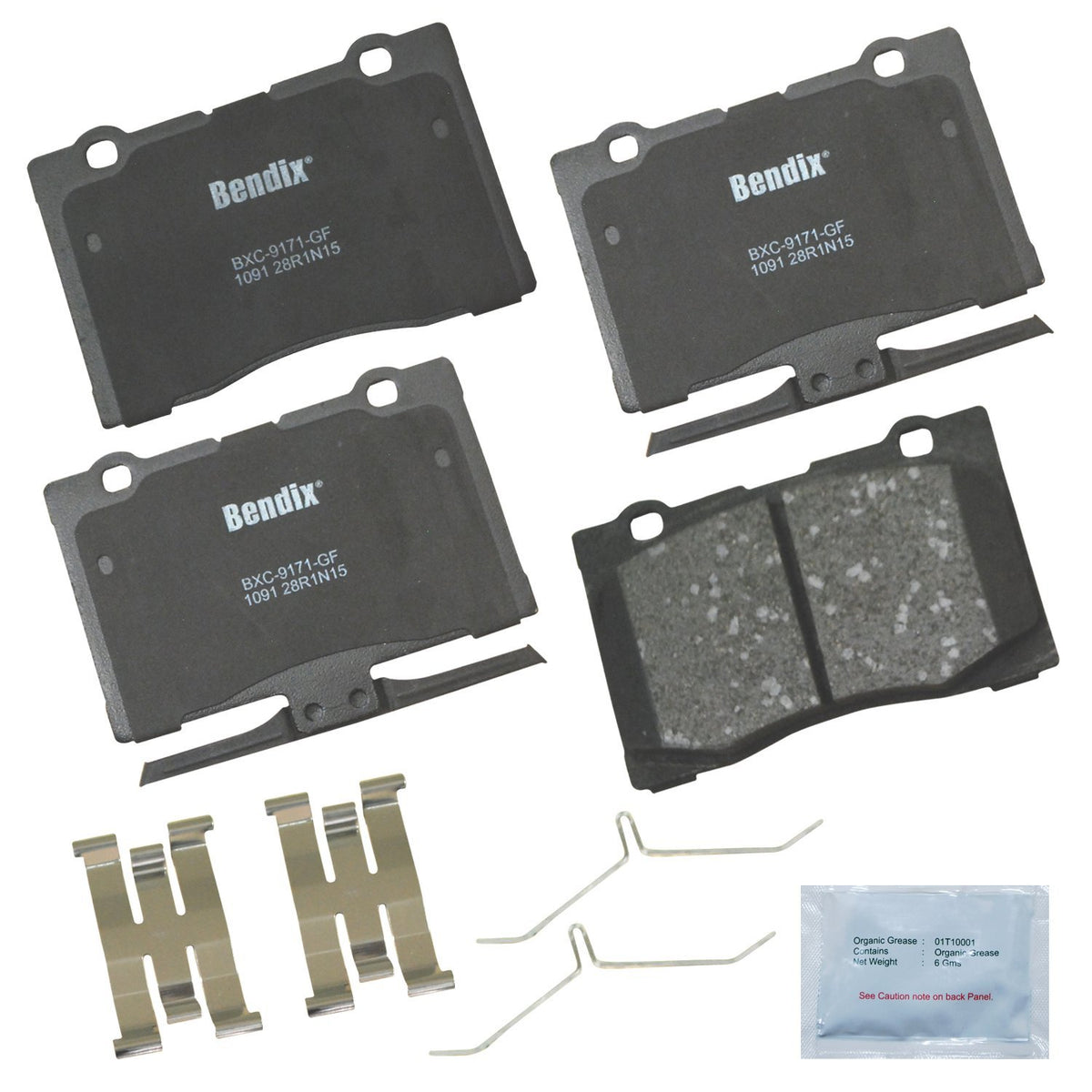 Bendix Priority1 Cfc1091 Ceramic Front Brake Pads For Acura Rl 2012-2005