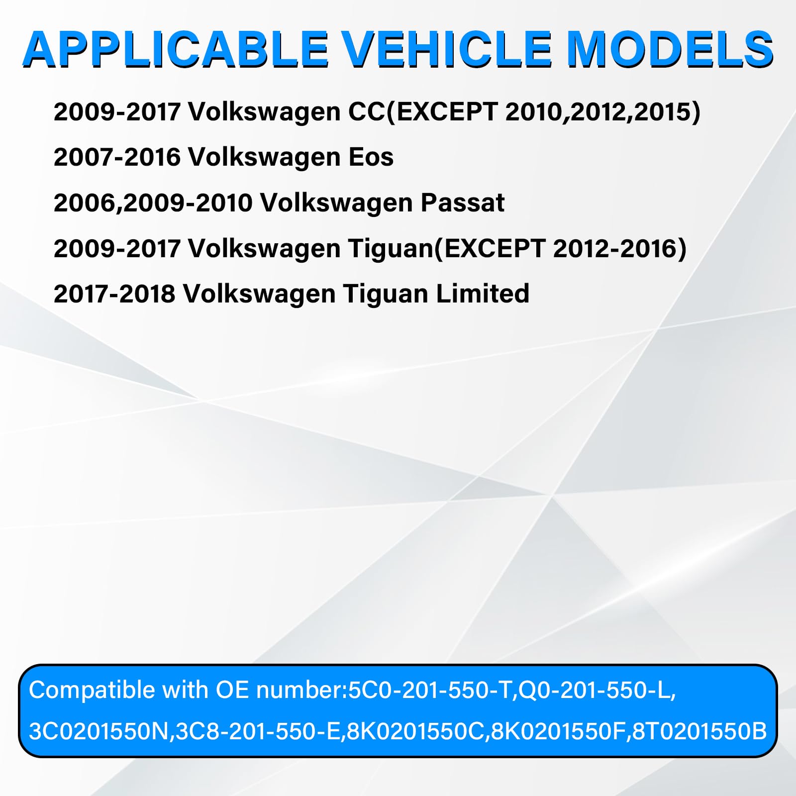 Volkswagen Gas Cap - 3C0201550N for VW CC (2009-2017), Eos (2007-2016), Passat (2006-2010), Tiguan (2009-2017) Accessories