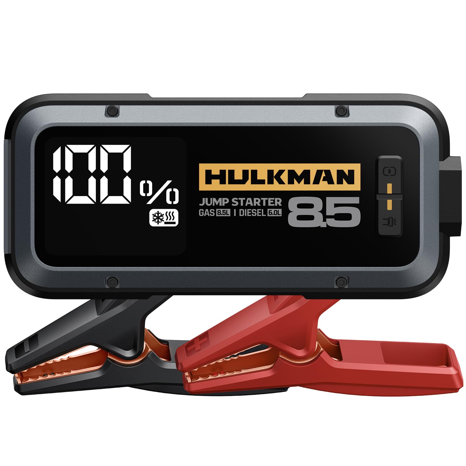 Hulkman Alpha85S,Space Gray, 2000A 74Wh Smart Jump Starter with -40? Start Tech, 12V Portable Car Battery Booster, 3.3 LED Displ