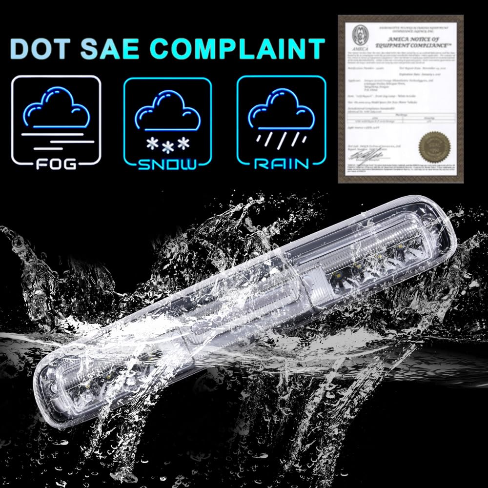 Pit66 3Rd Brake Light Compatible With Chevy Silverado 1500 2500 3500 & Hd Models (99-06 Silverado/Sierra)