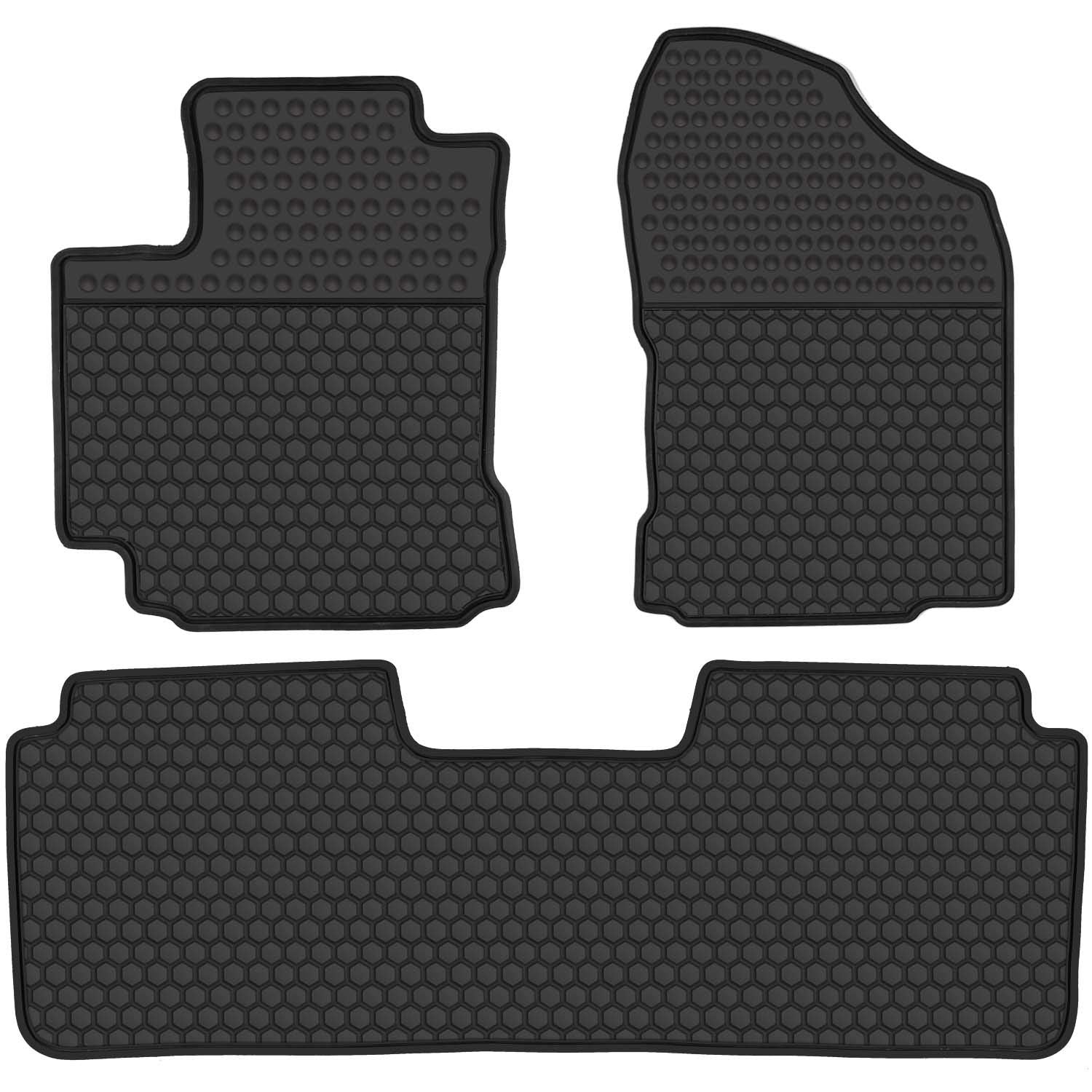 San Auto Car Rubber Floor Mat Custom Fit For Toyota Corolla Sedan 2014 2015 2016 2017 2018 2019 Automatic Transmission Full Blac