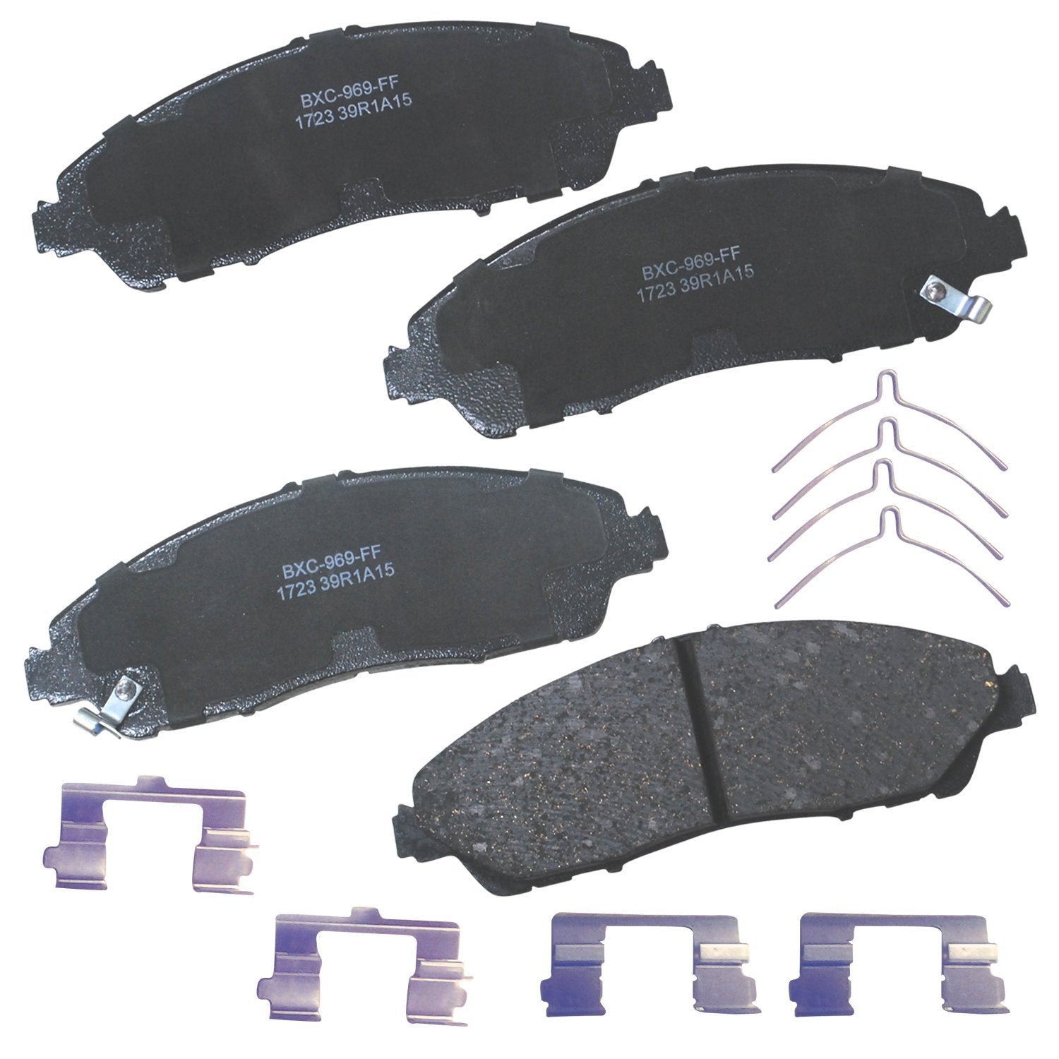 Bendix Premium Sbc1723 Ceramic Front Brake Pads For Acura Mdx 2020-2014, Honda Pilot 2022-2016, Ridgeline 2023-2017
