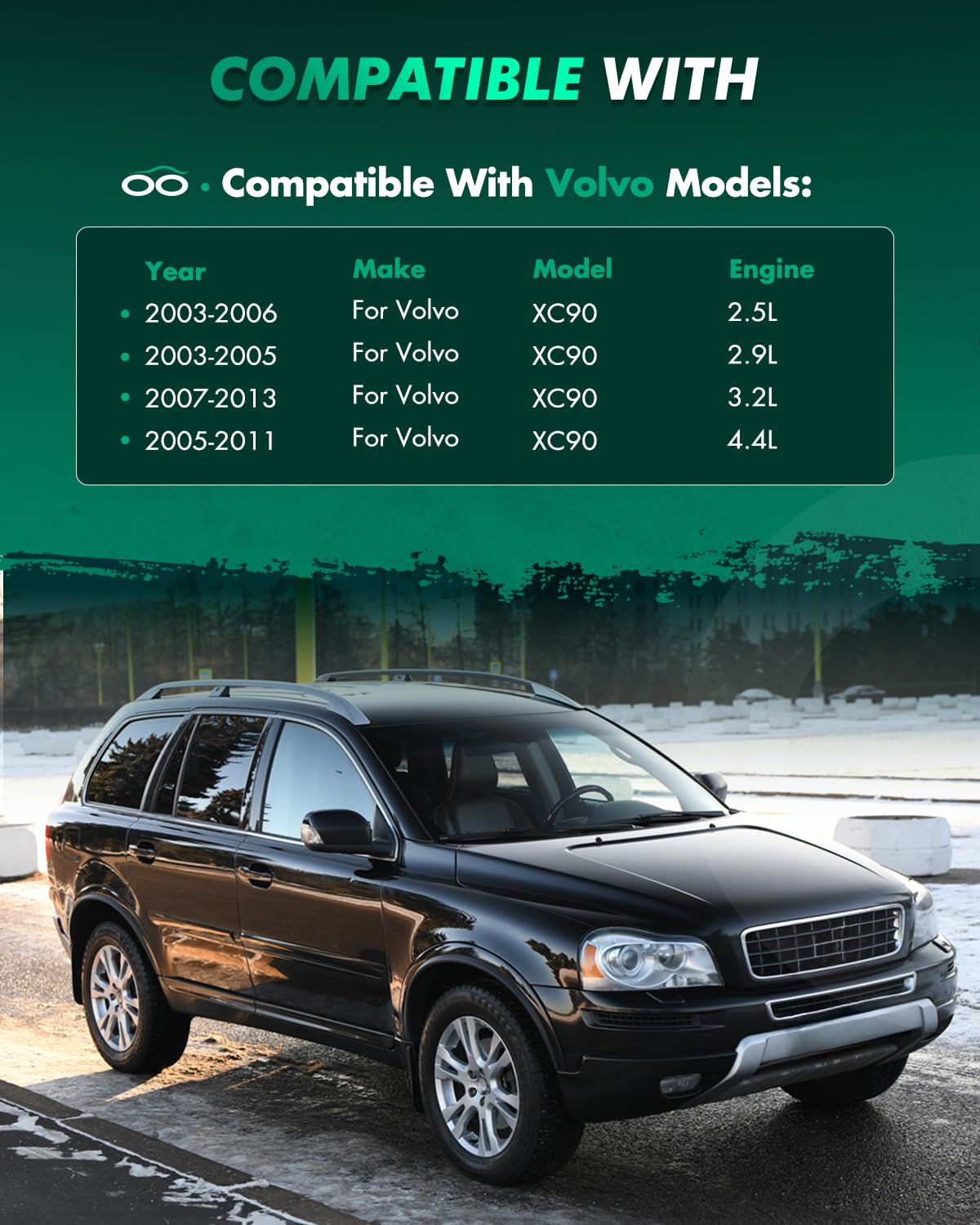 Scitoo Shock Struts Replacement Complete Assembly Front Pair Fit For 2003-2014 For Volvo Xc90 Quick-Strut Complete Strut Assembl