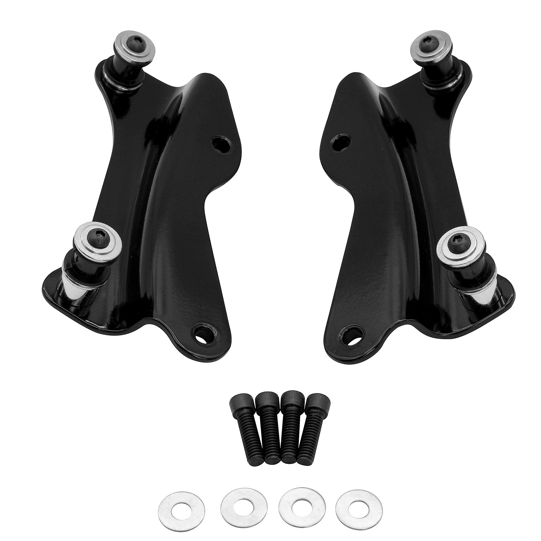4 Point Docking Hardware Kit For Harley Electra Glide Road Glide 2014-2023 (Gloss Black)