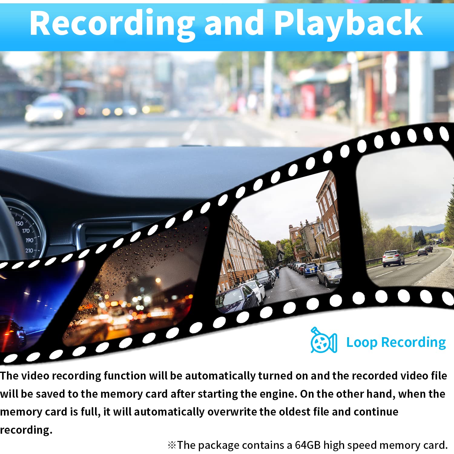 10.1'' Wired Backup Camera System With Touch Screen Monitor For Truck Rv Bus Trailer, 3 Reverse Rear View & Side View Ahd1080P C