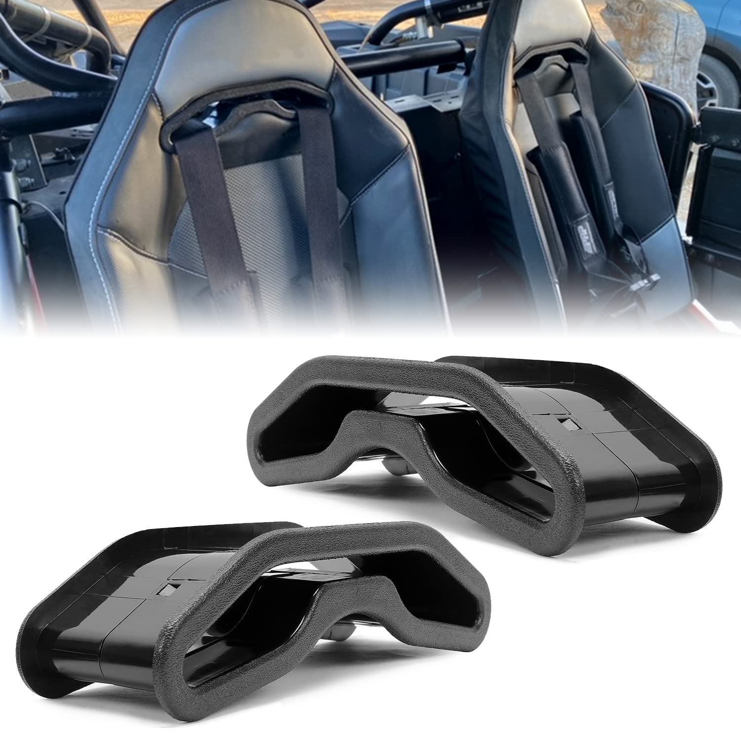 Ecotric Seat Harness Pass Through Bezel Seat Belt Insert Compatible With 2014-2022 Polaris Rzr Xp 1000 Turbo Rzr 1000 S 900/S/Xc