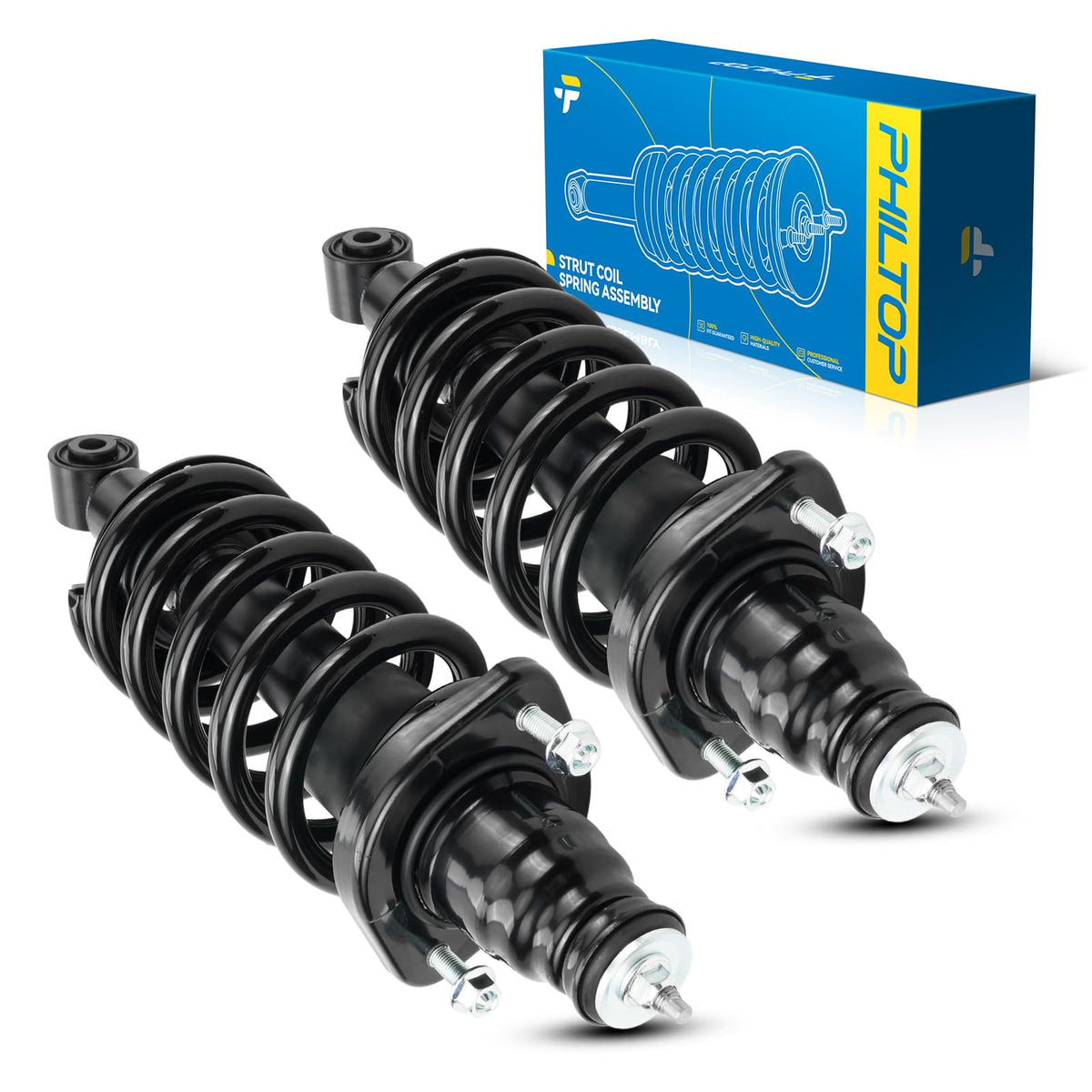Philtop Rear Struts For Cr-V 2002-2006, Shock Absorber Complete Suspension 171380L+171380R, Struts With Coil Spring Assemblies S