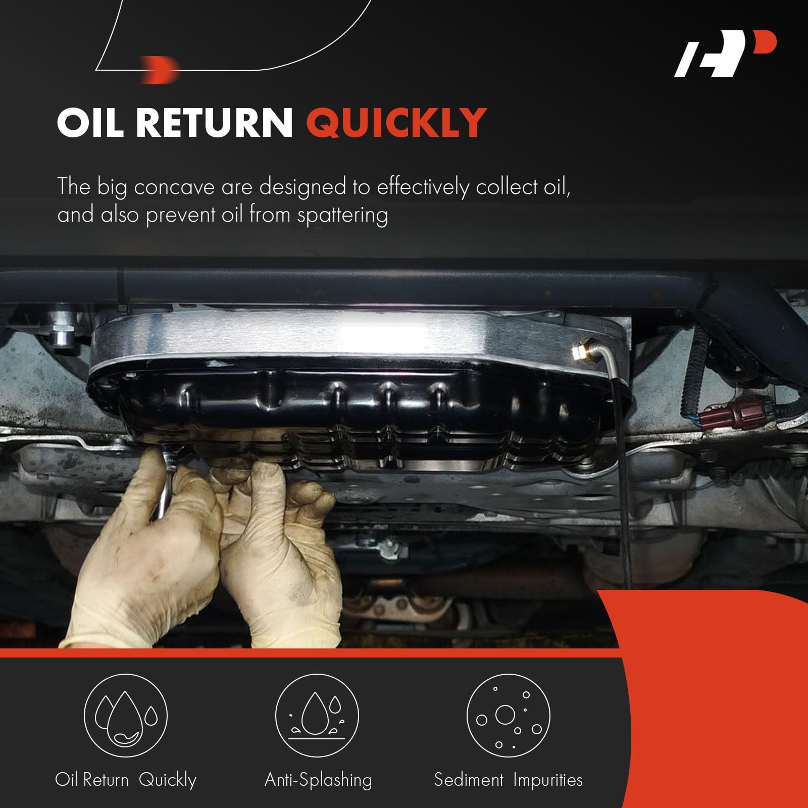 A-Premium Lower Engine Oil Pan Sump with Drain Plug Compatible with Audi A3 2015-2019, S3 2015-2019, TT 2016-2017 & Volkswagen Golf 2015-2018, GTI 2015-2017, Golf Alltrack/Sport Wagen, 1.8L 2.0L Turbo