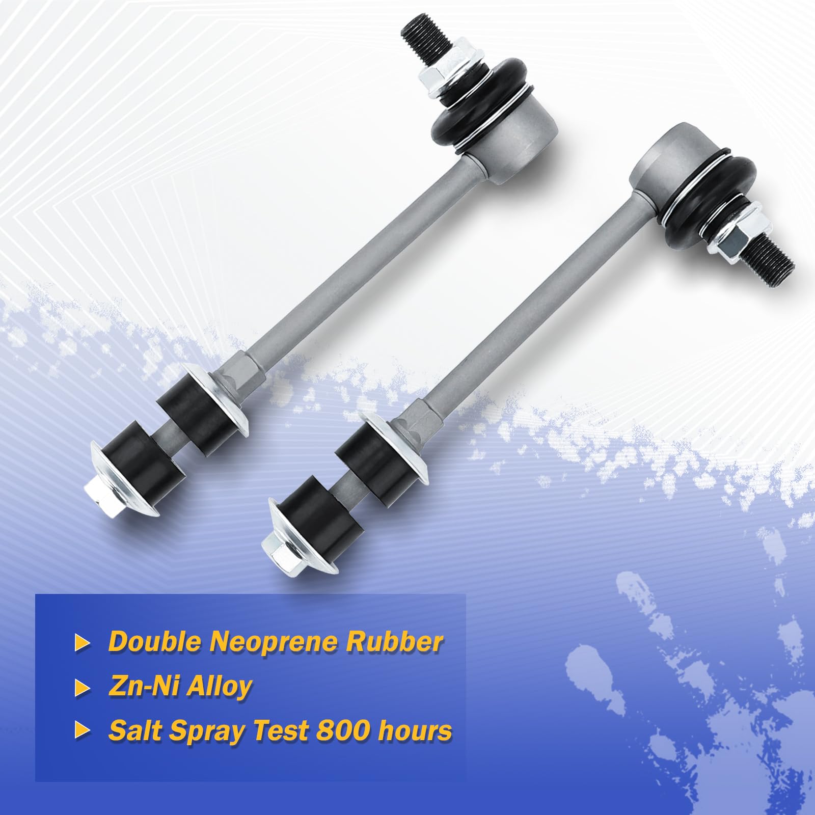 K90681 Zinc-Nickel Alloy Front Stabilizer Sway Bar End Link For 2005-2015 Toyota Tacoma,1996-2002 Toyota 4Runner,2000-2005 Toyot