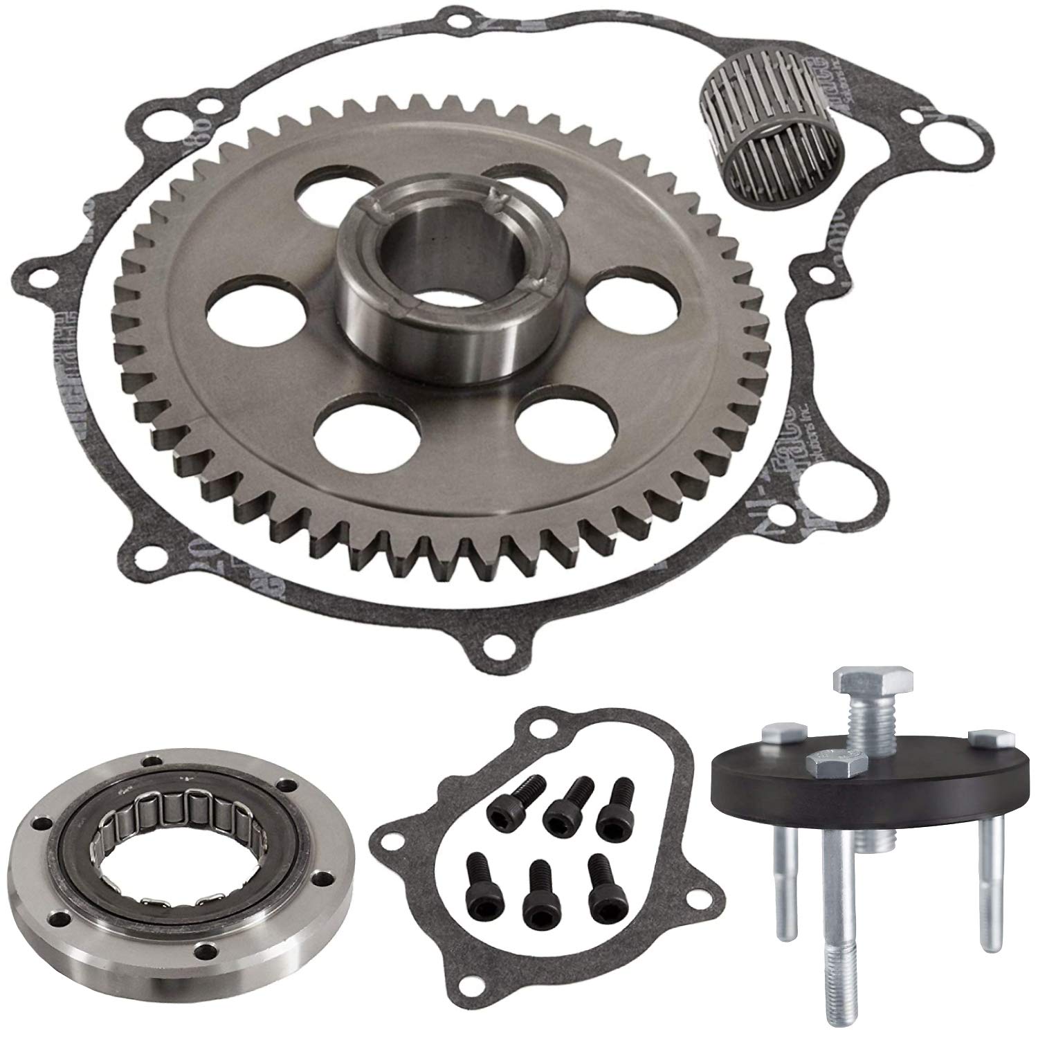 Octopus Starter Clutch Gear One Way Bearing And Gasket Kit Set For Yamaha Raptor 660 2001 2002 2003