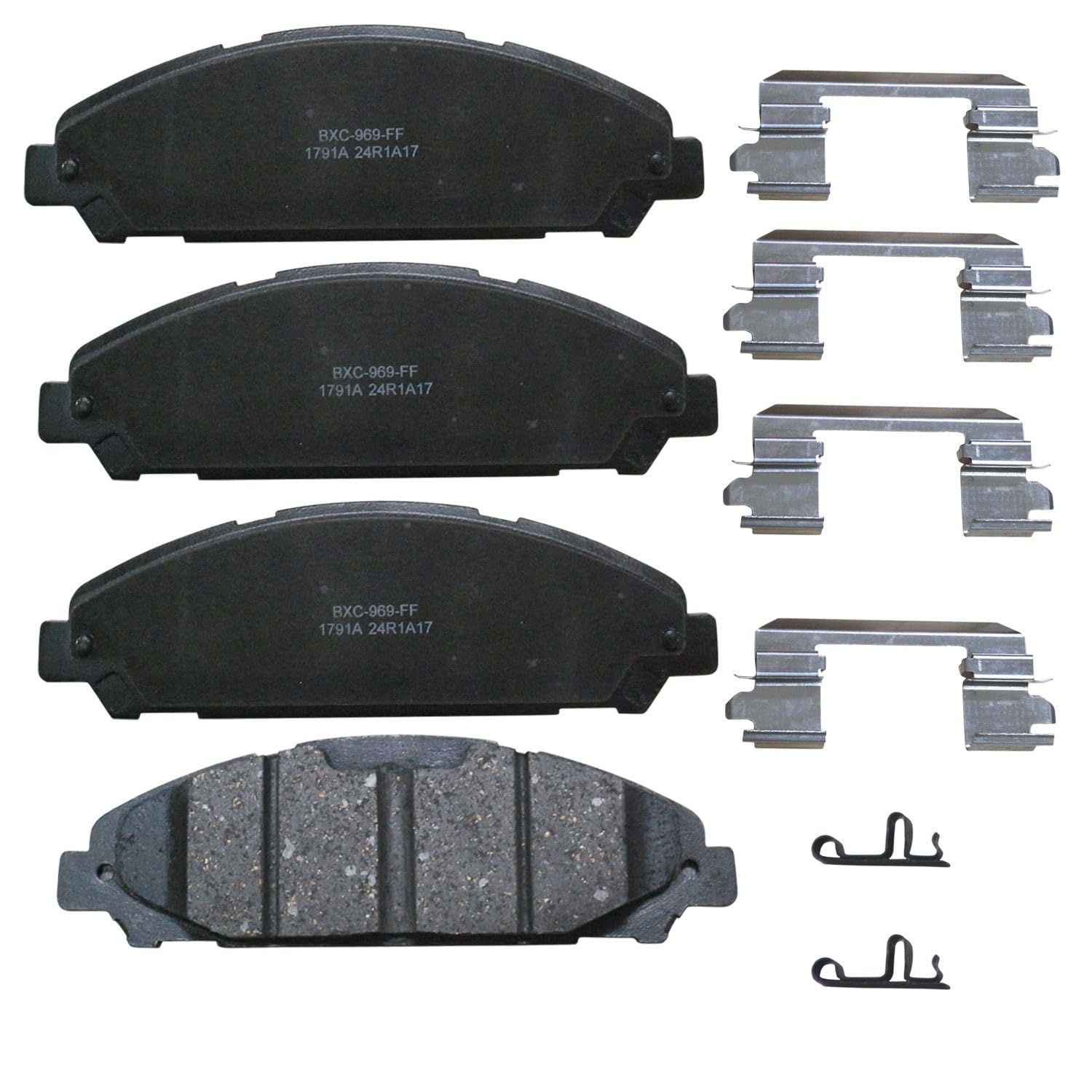 Bendix Premium Sbc1791A Ceramic Front Brake Pads For Ford Mustang 2023-2015
